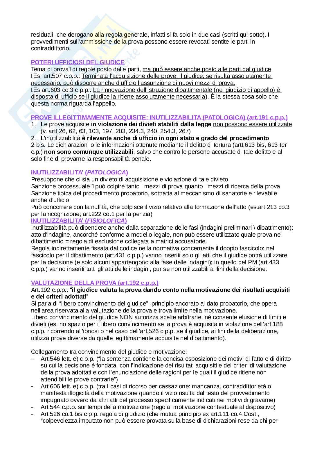 Appunti Procedura penale, primo semestre Pag. 91