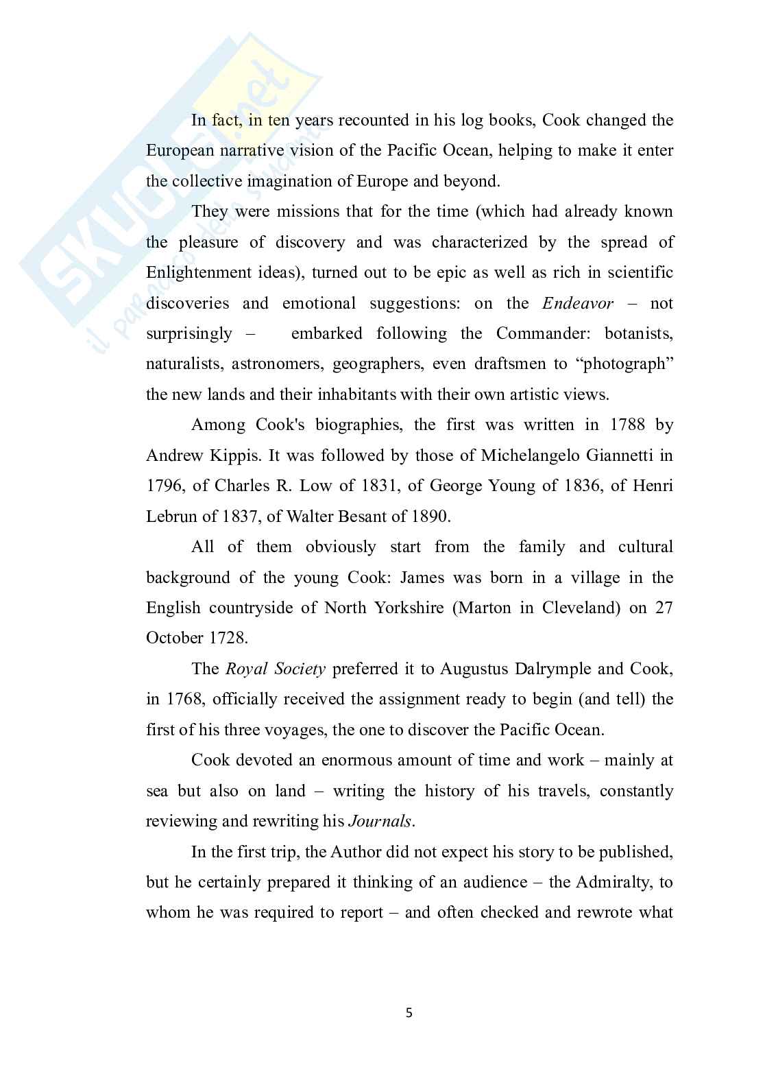 Tra esplorazioni e scoperte linguistiche: I Journals di James Cook Pag. 6