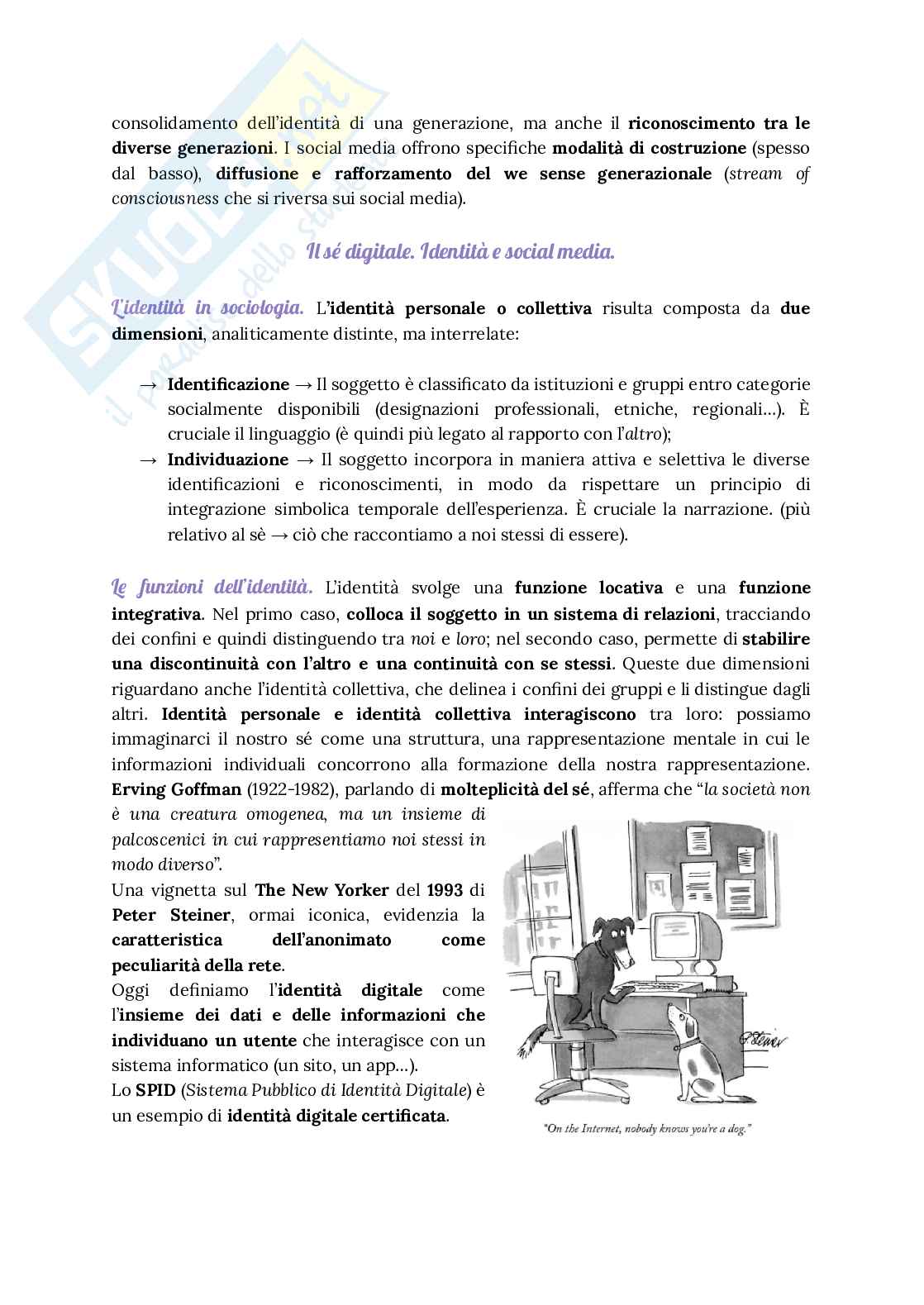 Riassunto esame Internet e social media studies, Prof. Toscano Emanuele, libro consigliato Social Media Studies: i social media alla soglia della maturità , Nicoletta Vittadini Pag. 51