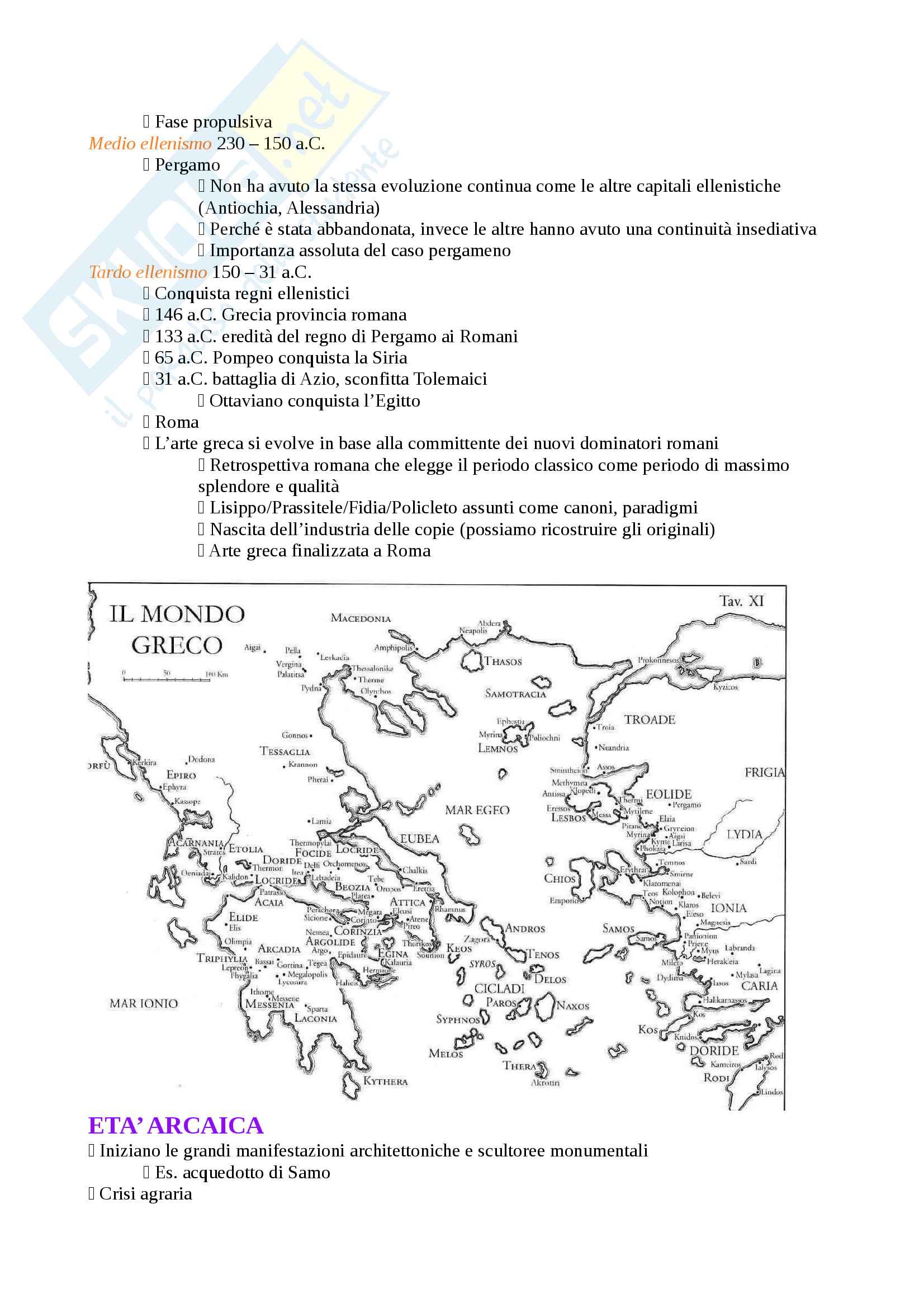 Archeologia e Storia dell'arte Greca Pag. 6