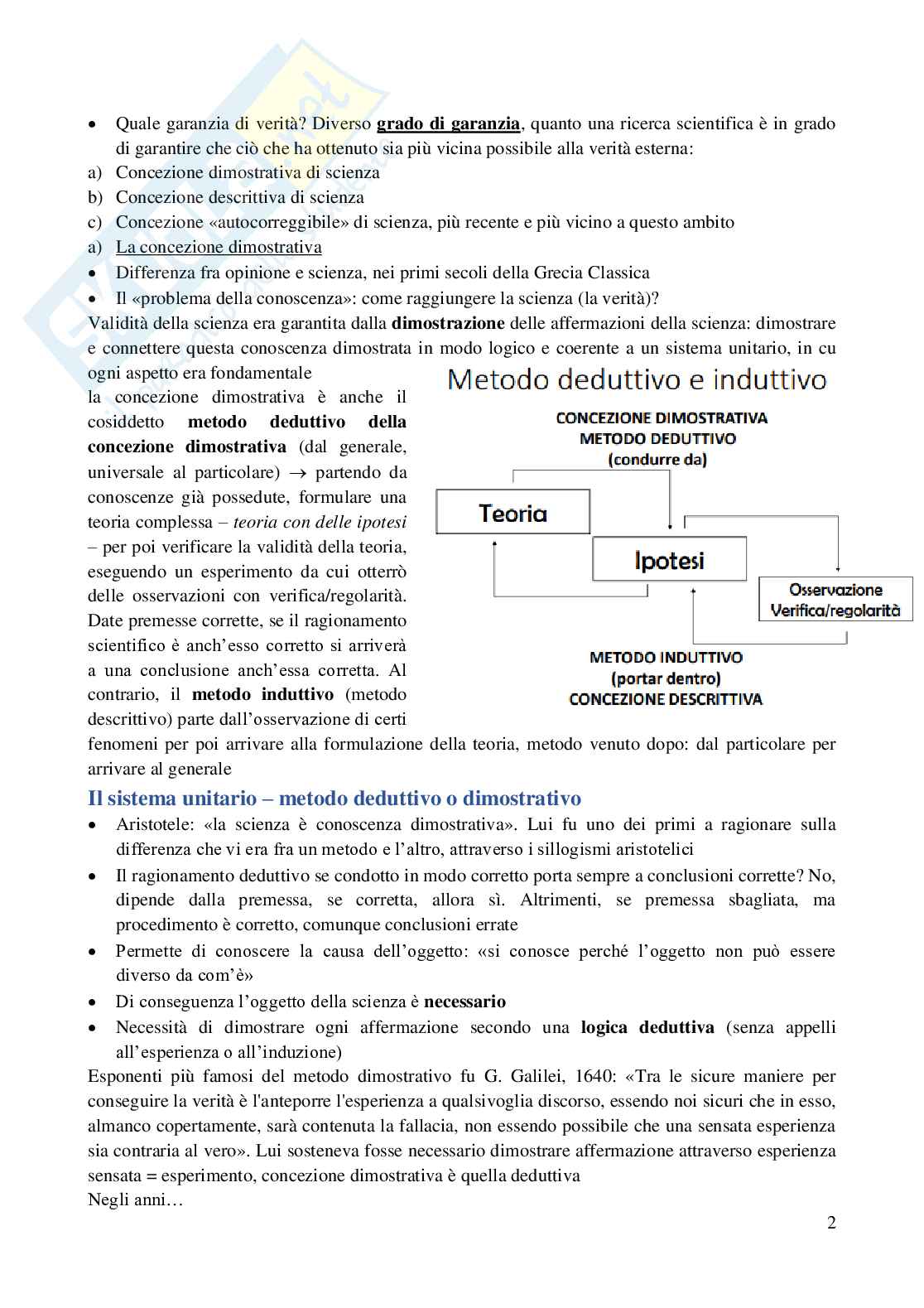Appunti completi di Metodologia della ricerca psicologica Pag. 2