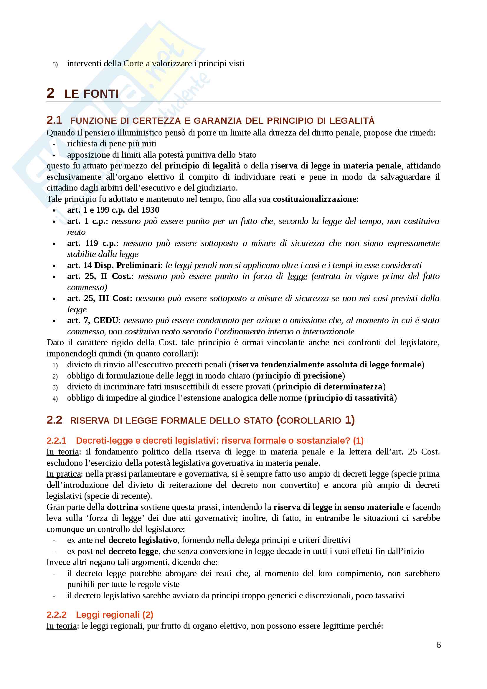 Riassunto esame Diritto Penale, prof. Rossi, libro consigliato Marinucci - Dolcini Pag. 6