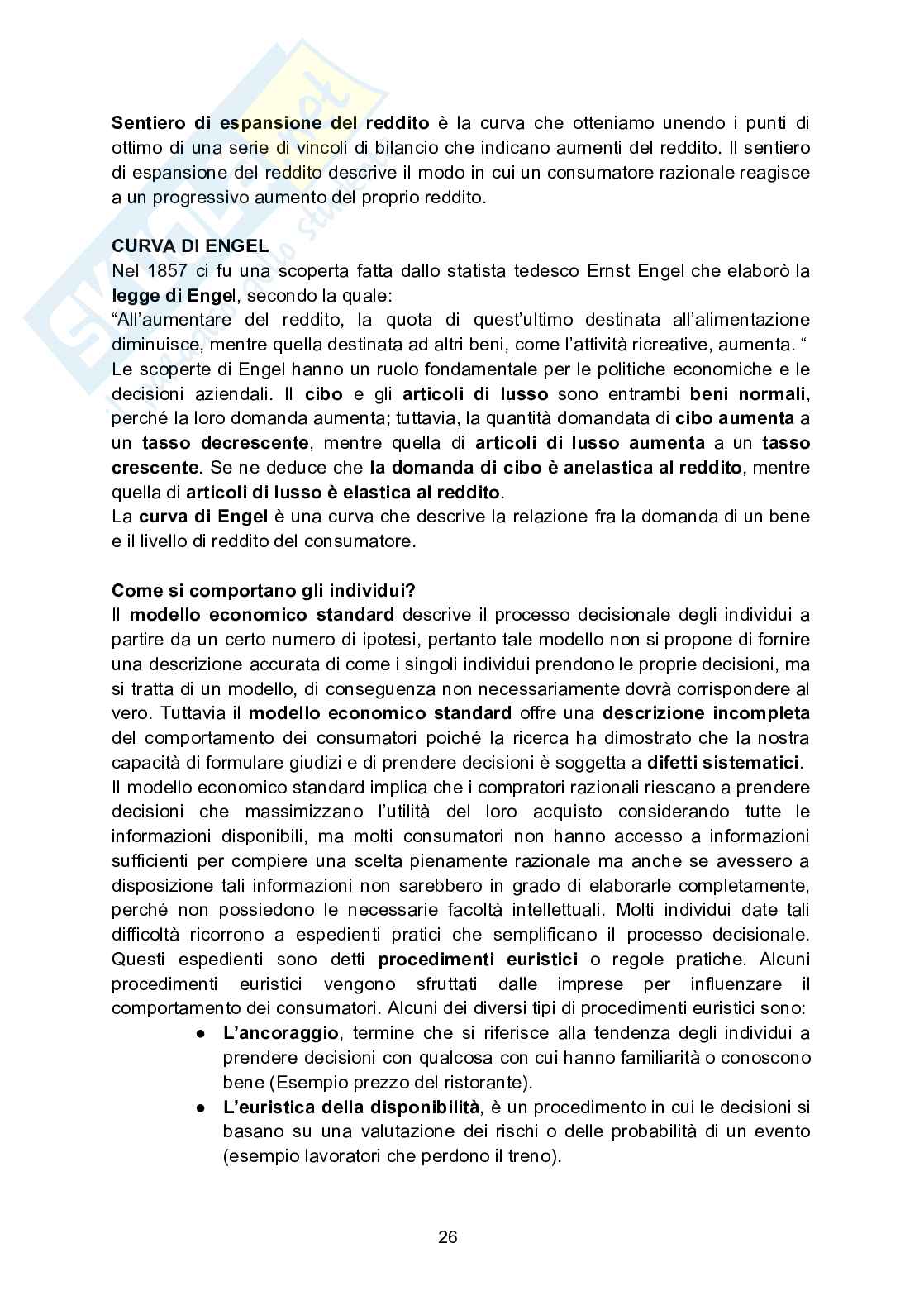 Riassunto esame Economia aziendale , Prof. Grassi Iacopo, libro consigliato I principi dell’economia, N.Gregory Mankiw e Mark P.Taylor Pag. 26
