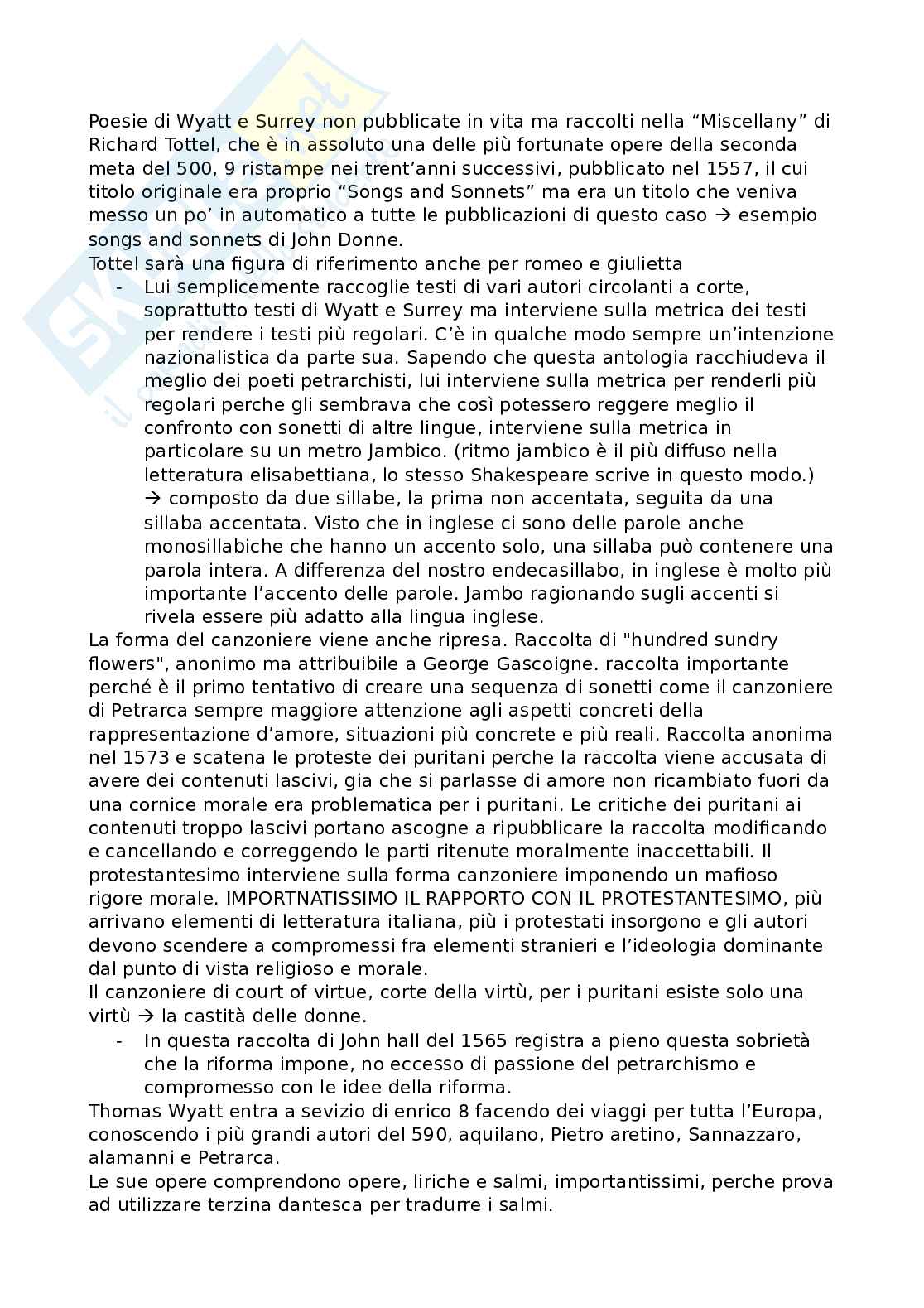 Letteratura Inglese 1 - appunti completi del corso Pag. 11