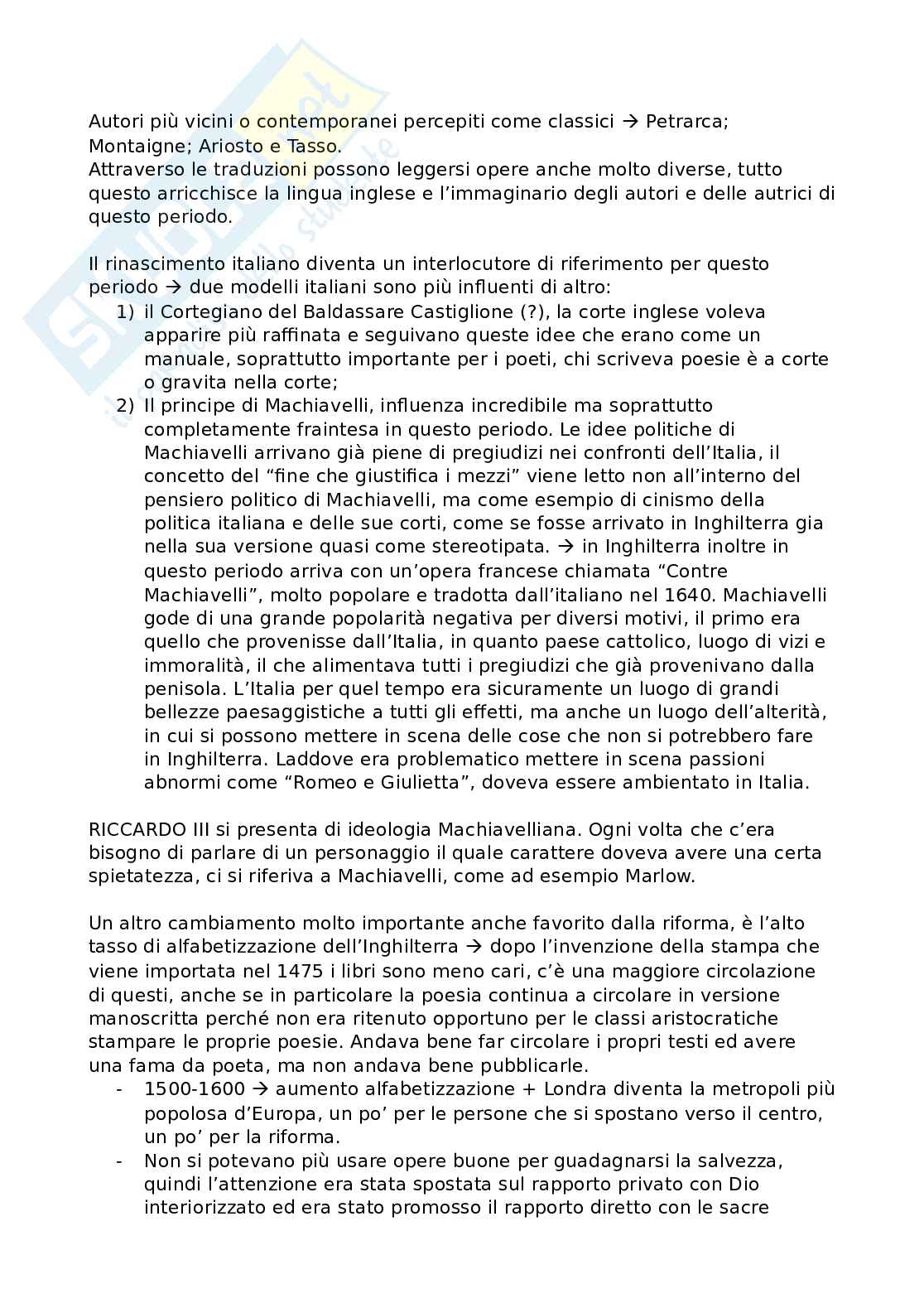 Letteratura Inglese 1 - appunti completi del corso Pag. 6