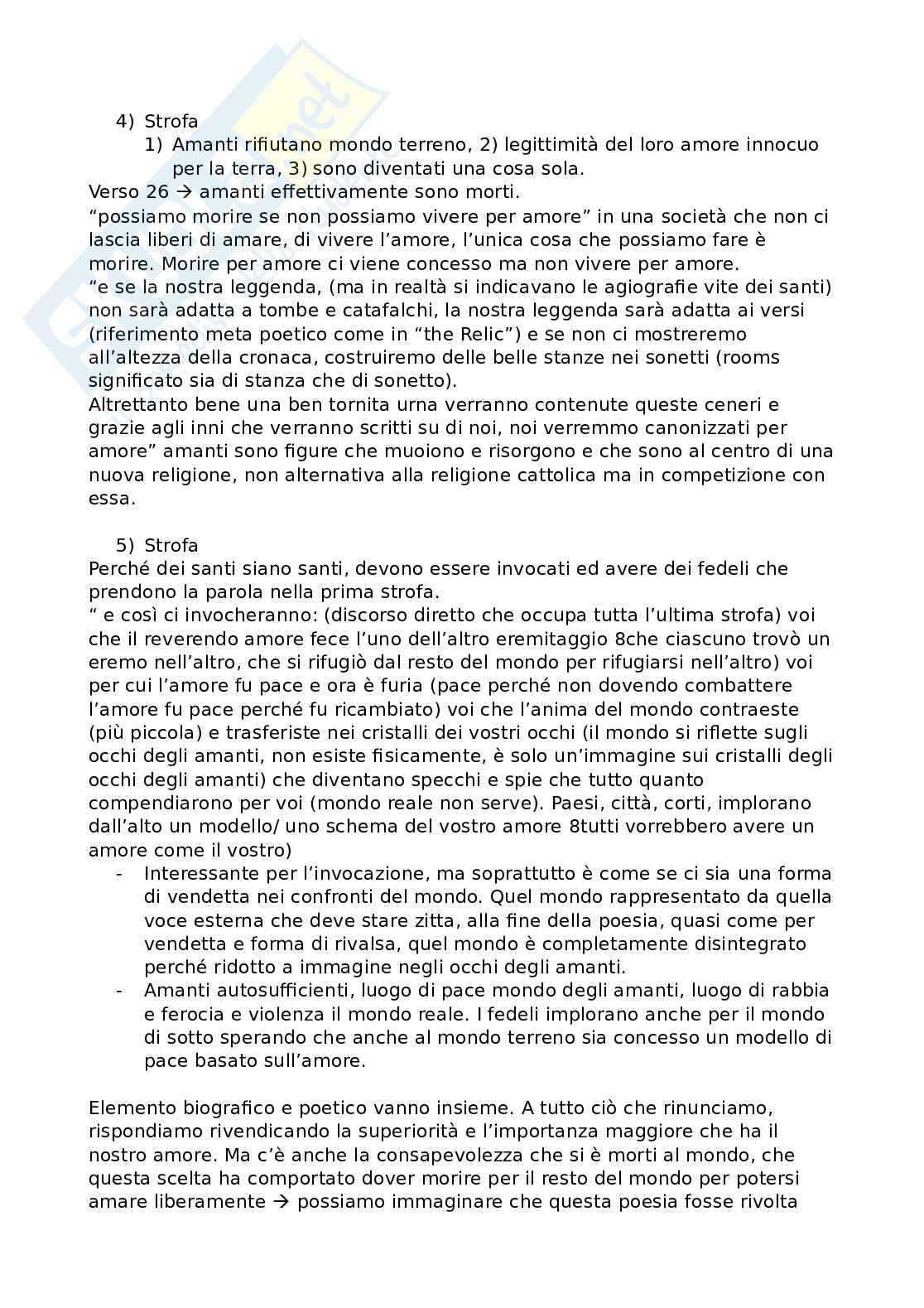 Letteratura Inglese 1 - appunti completi del corso Pag. 71
