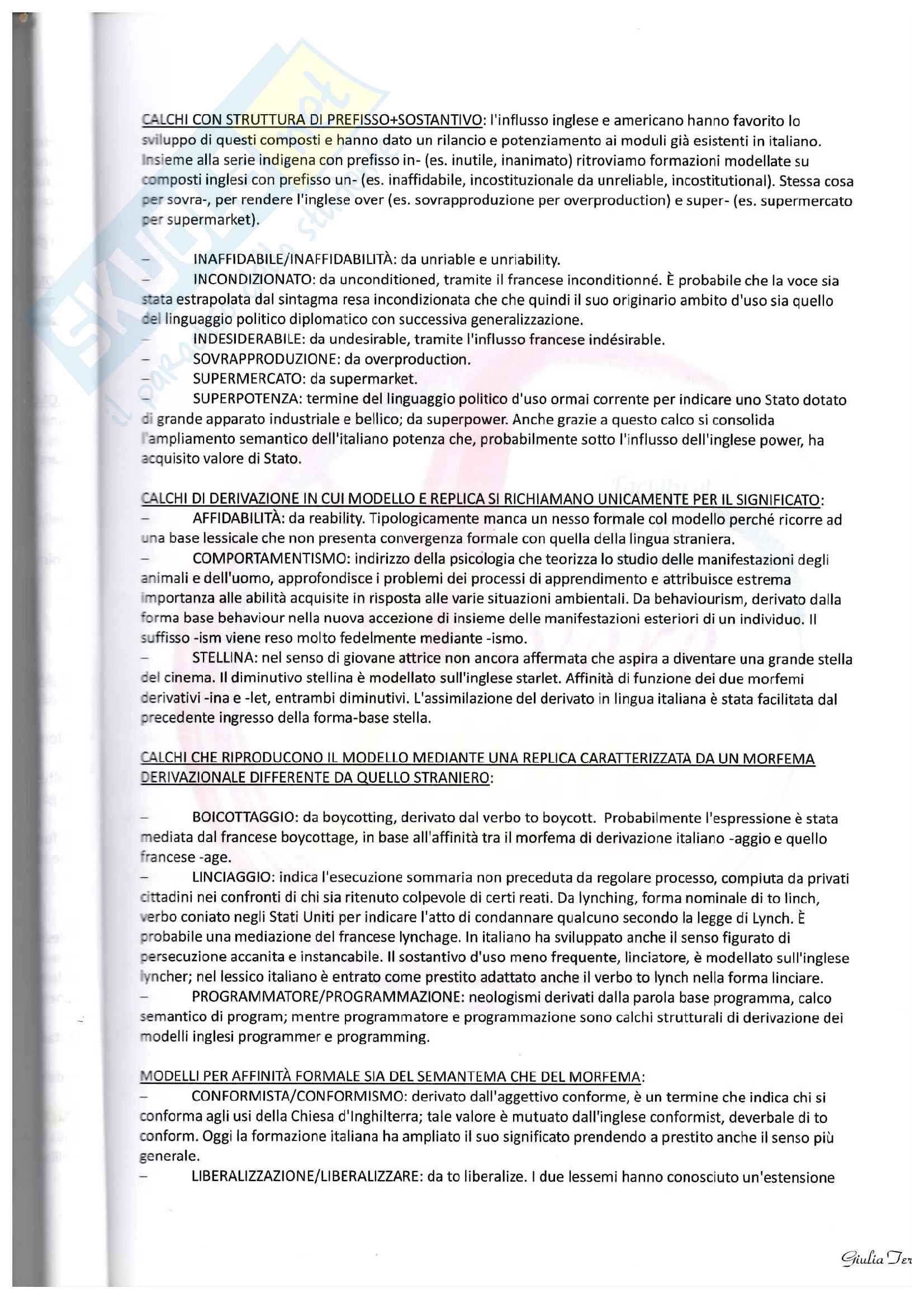 Appunti su calco e prestito, composti dotti e blend Pag. 6