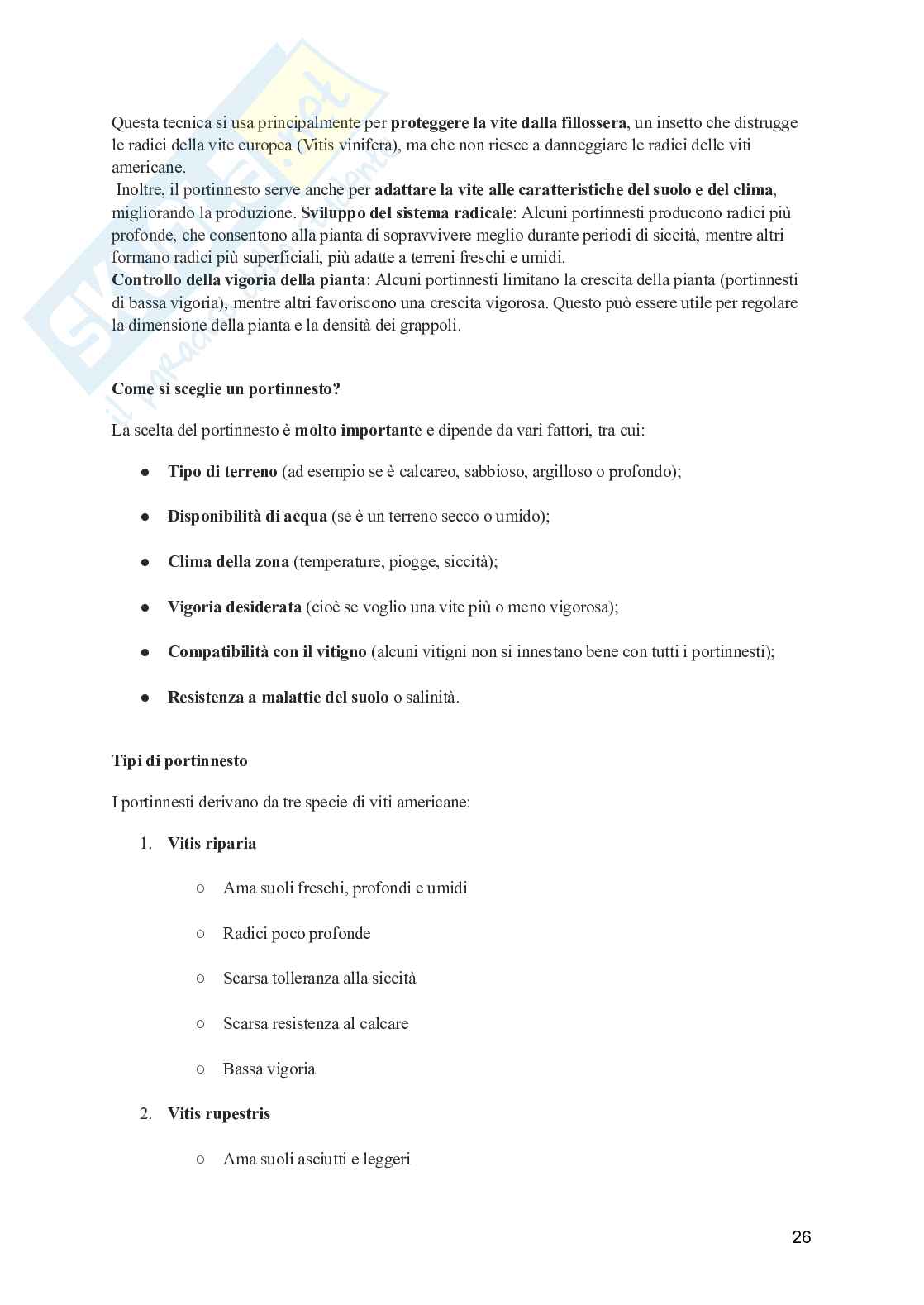 Viticoltura generale Pag. 26