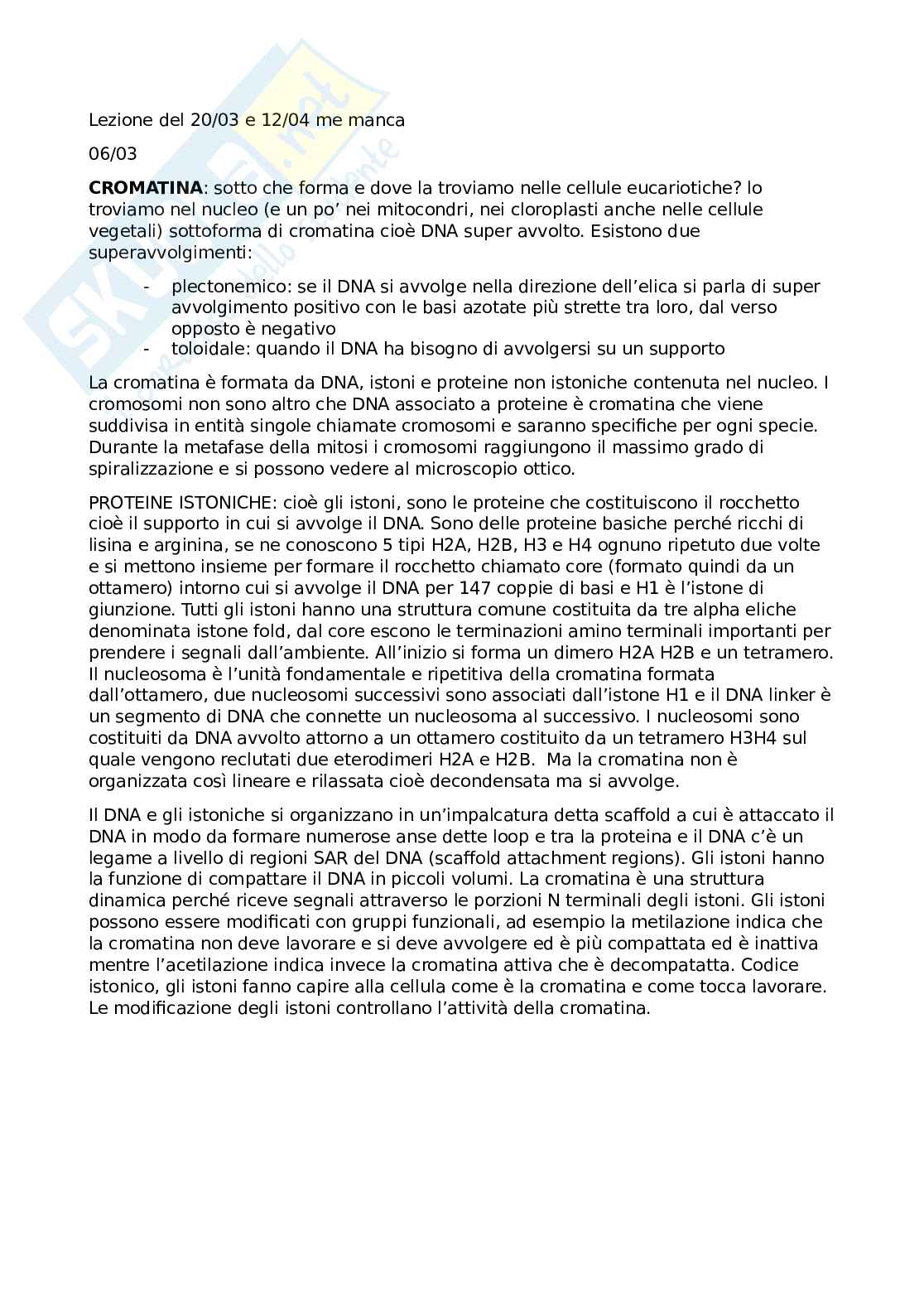Appunti Biologia molecolare Pag. 1