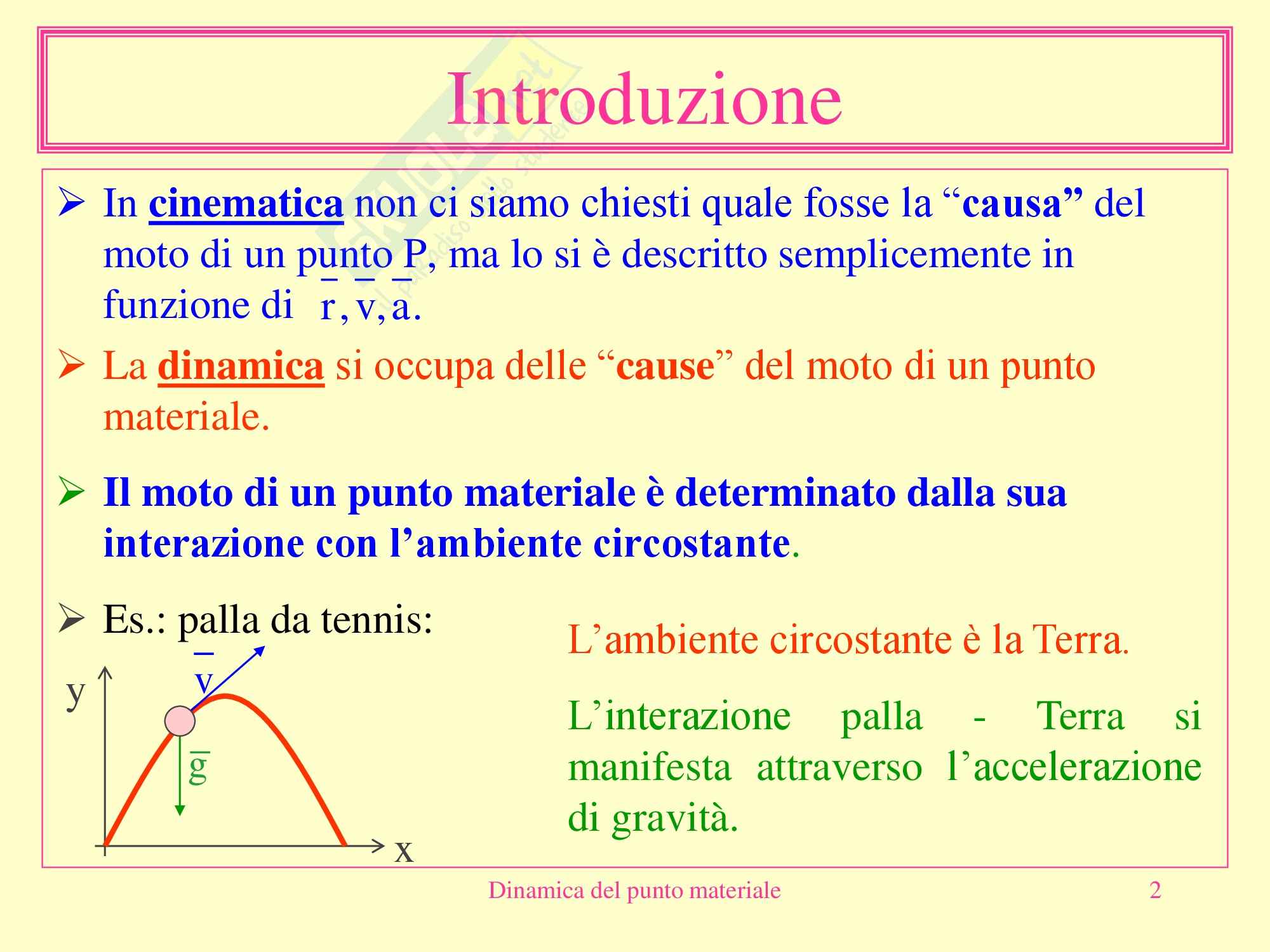 Fisica medica - Dinamica del punto materiale Pag. 2