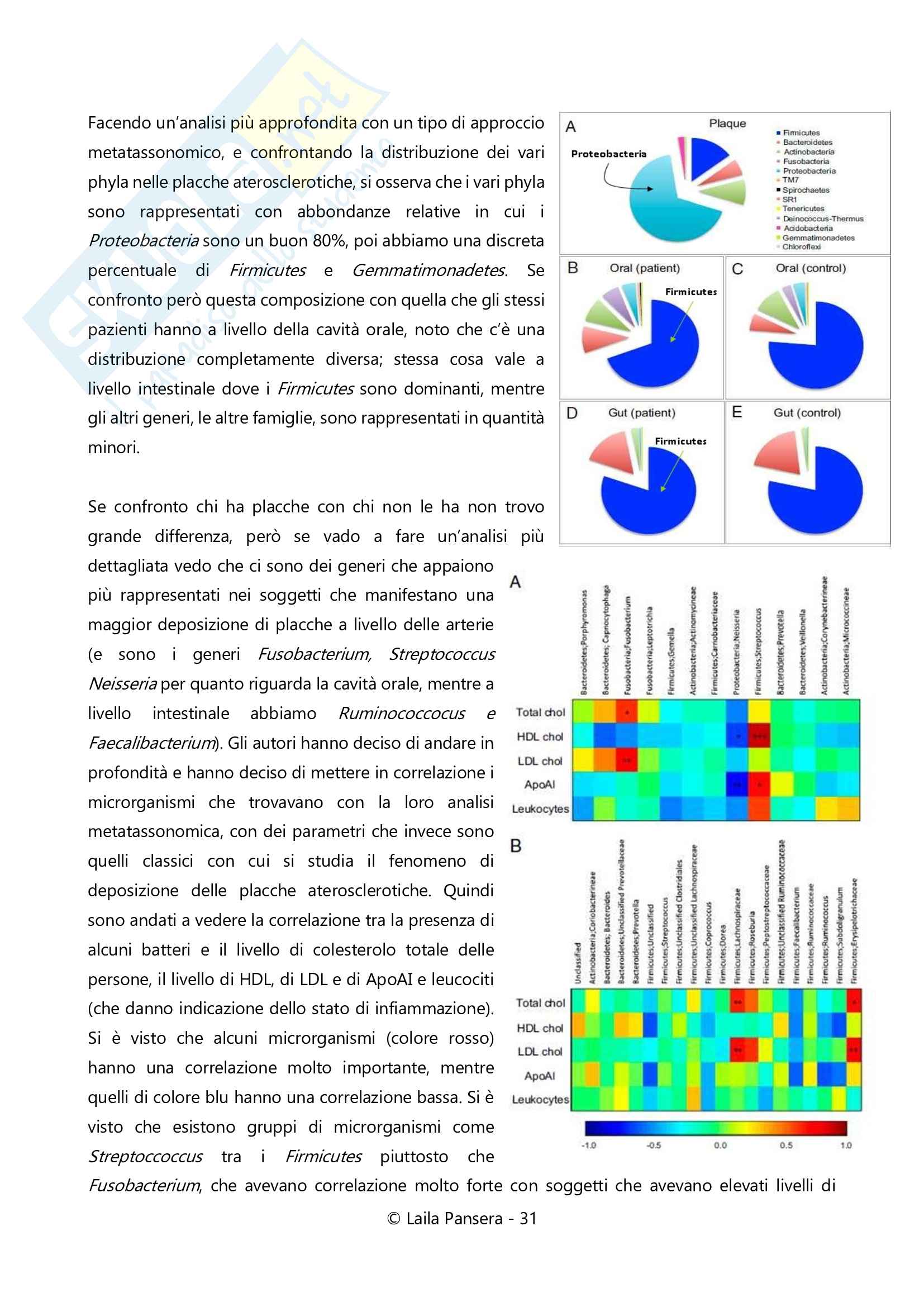 Ecologia del microbiota umano, parte 1, prof. Diego Mora Pag. 31