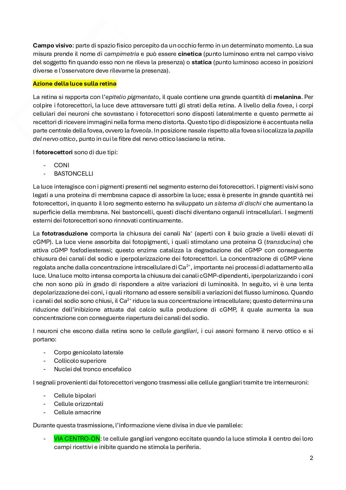 Fisiologia del sistema nervoso Pag. 21