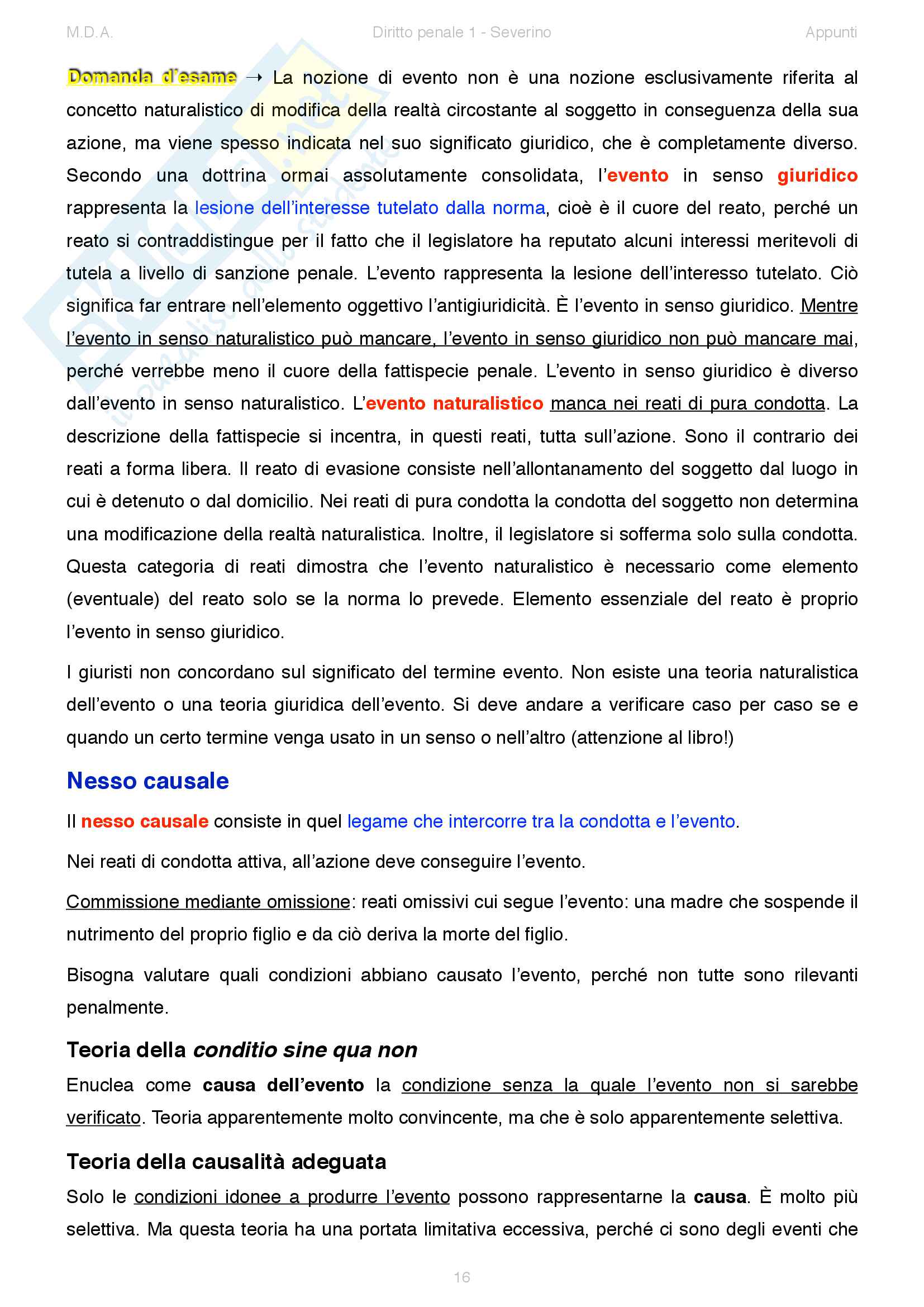 Appunti di Diritto penale 1 (a.a. 2015/2016) - prof. Severino P. Pag. 16