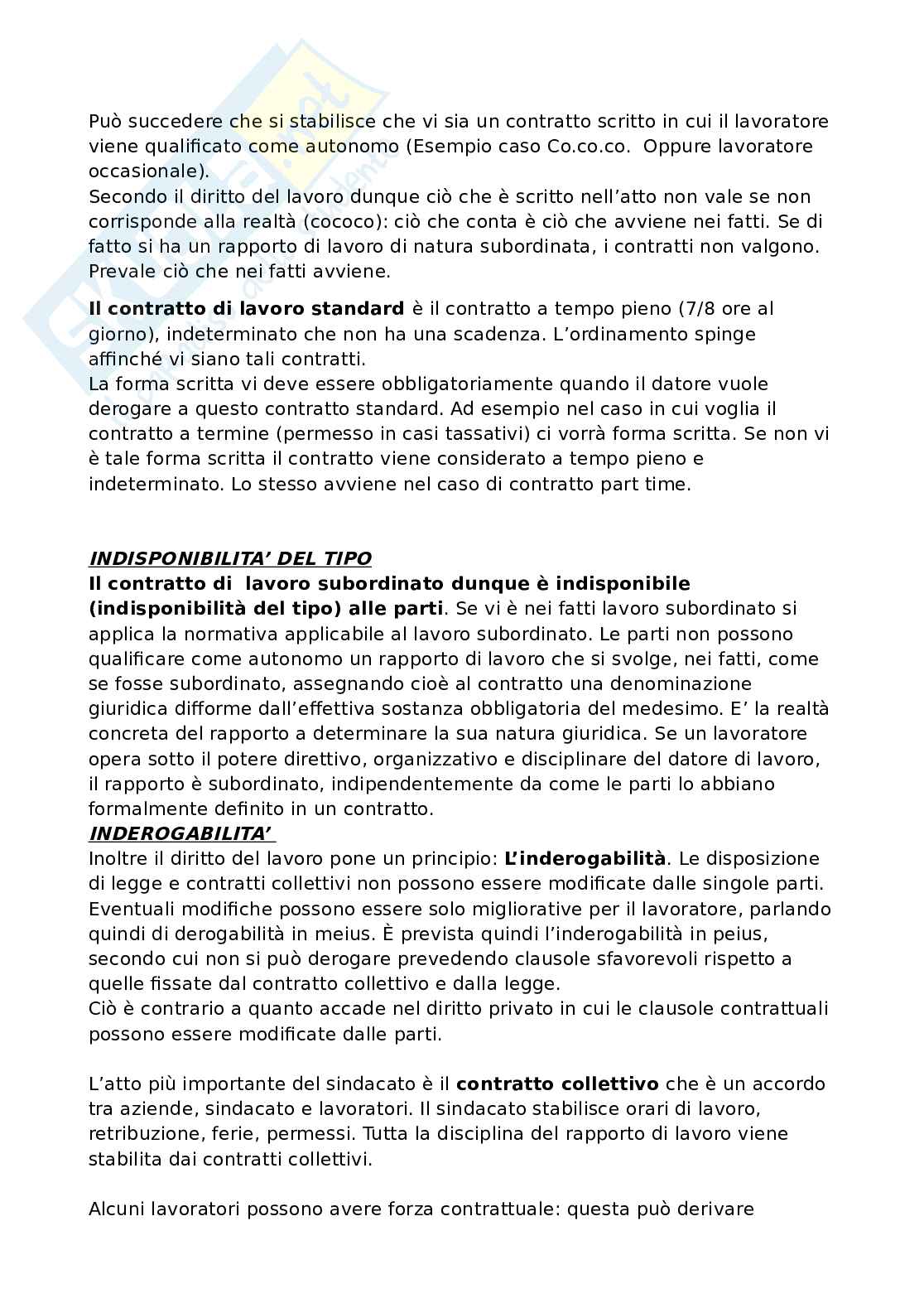 Diritto del lavoro definitivo Pag. 2