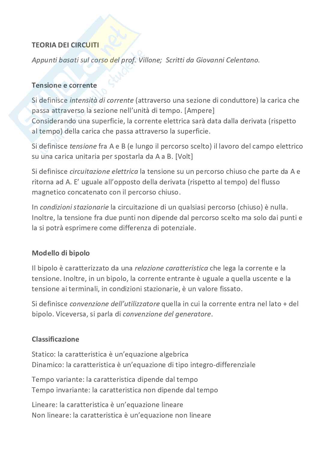 Appunti Elettrotecnica Pag. 1