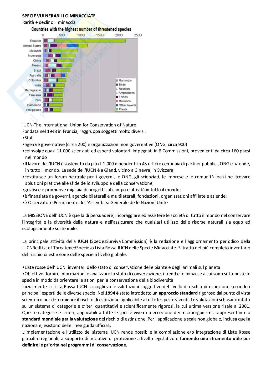 Gestione e tutela della biodiversità e del paesaggio Pag. 11