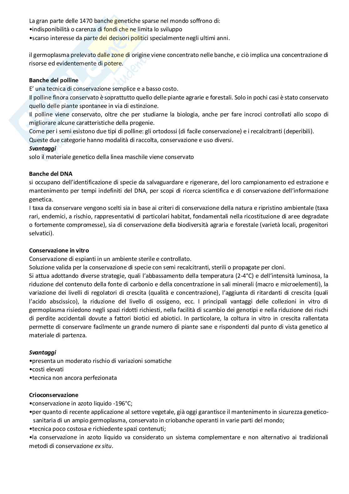 Gestione e tutela della biodiversità e del paesaggio Pag. 36