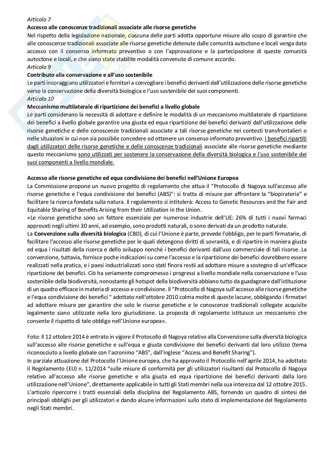 Gestione e tutela della biodiversità e del paesaggio Pag. 46