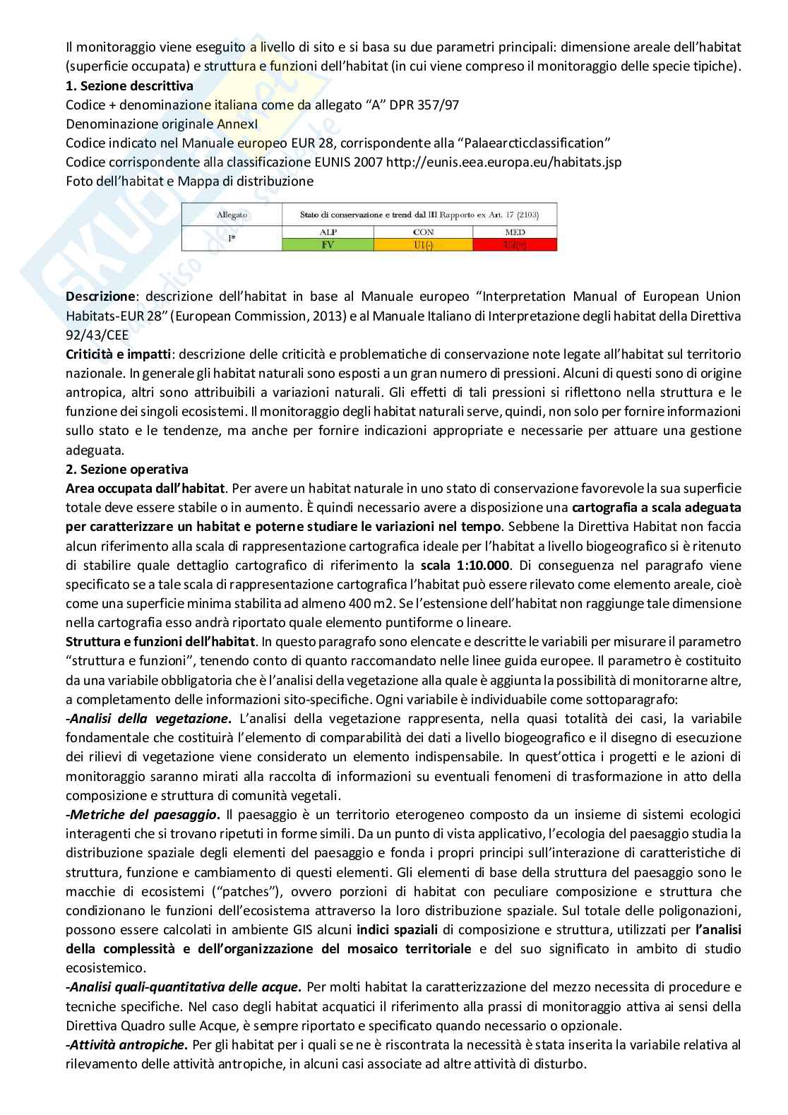 Gestione e tutela della biodiversità e del paesaggio Pag. 81