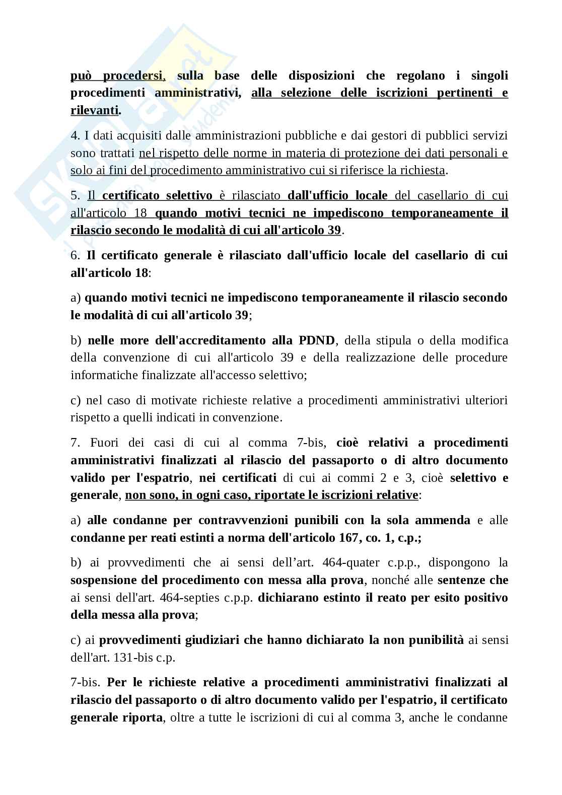 Schemi testo unico sul casellario giudiziale Pag. 26