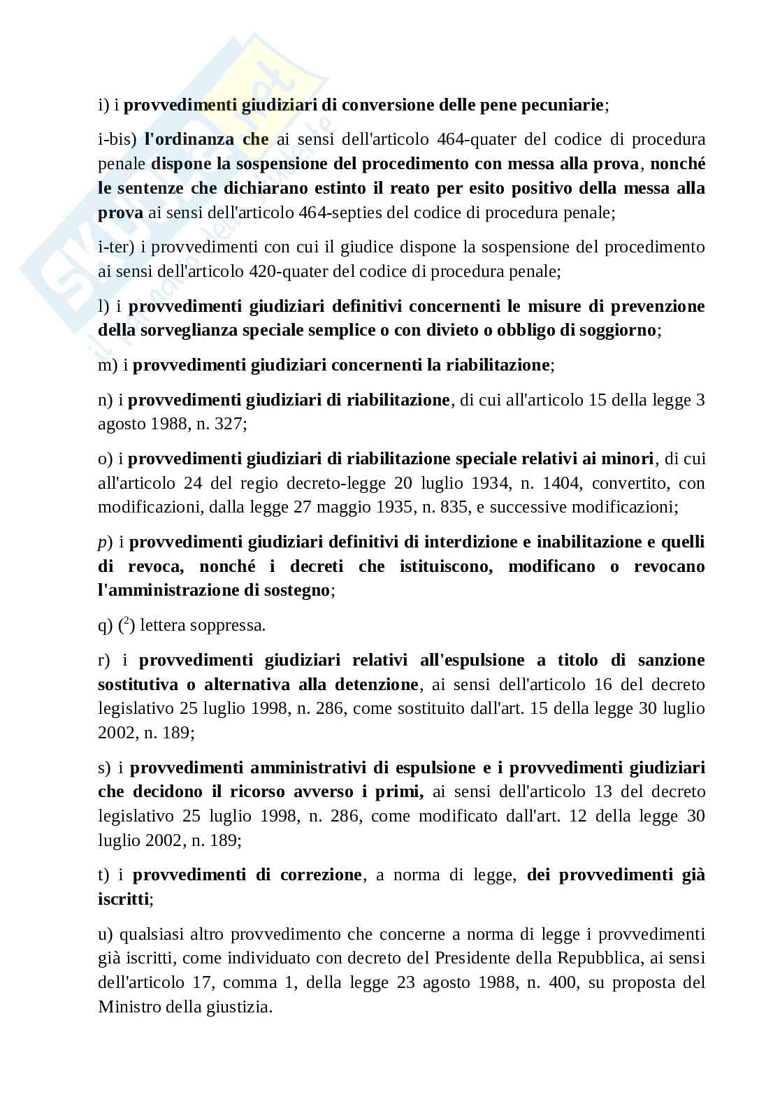 Schemi testo unico sul casellario giudiziale Pag. 6