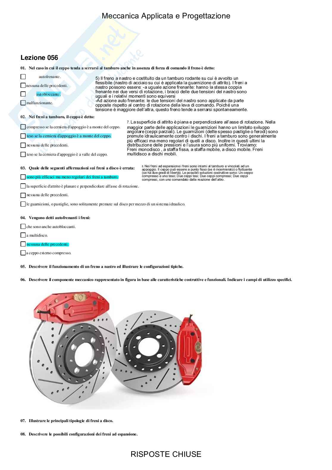 Meccanica applicata e progettazione - Paniere compilato Pag. 56