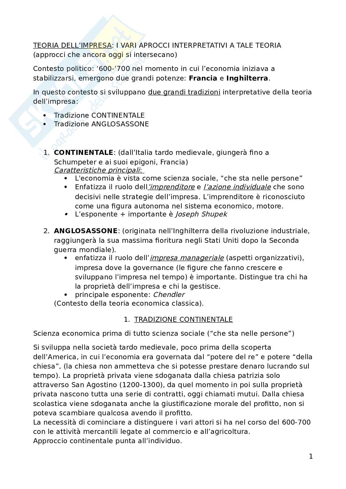 Storia dell’impresa Pag. 1