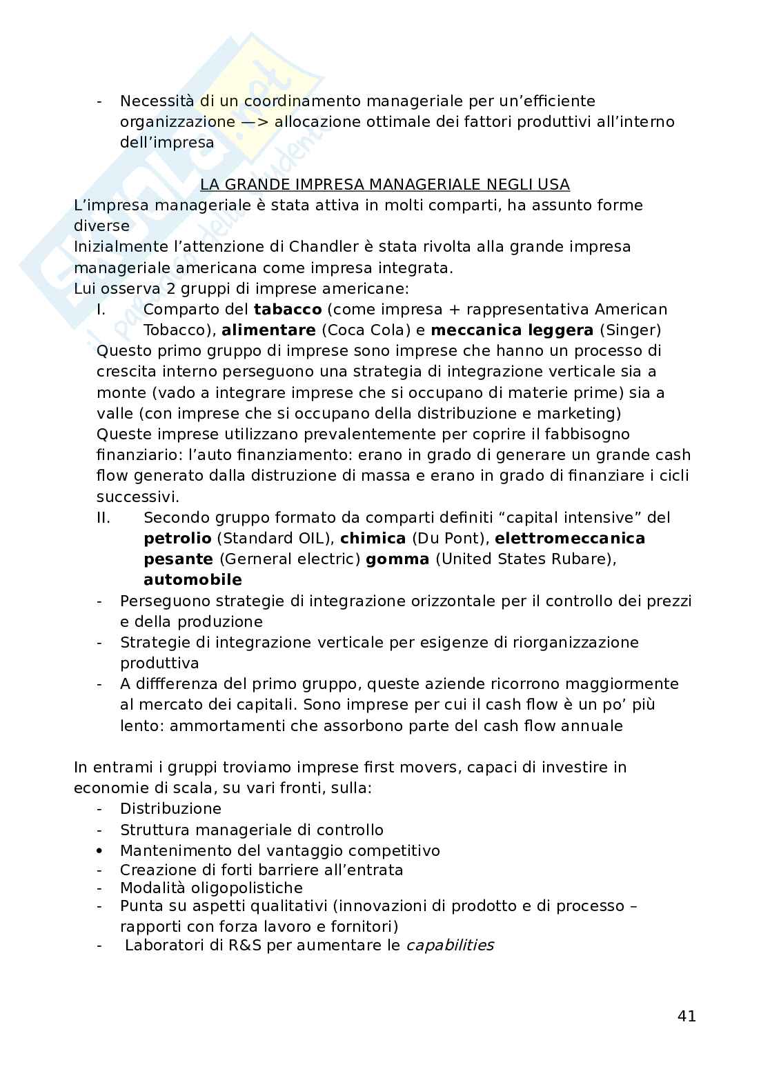 Storia dell’impresa Pag. 41