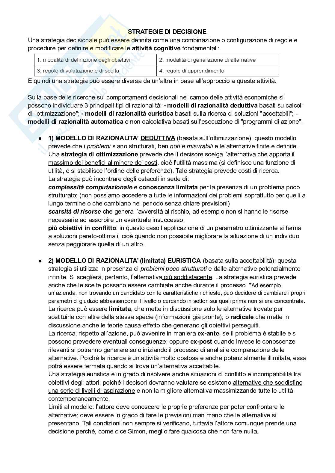 Appunti di Organizzazione aziendale  Pag. 6