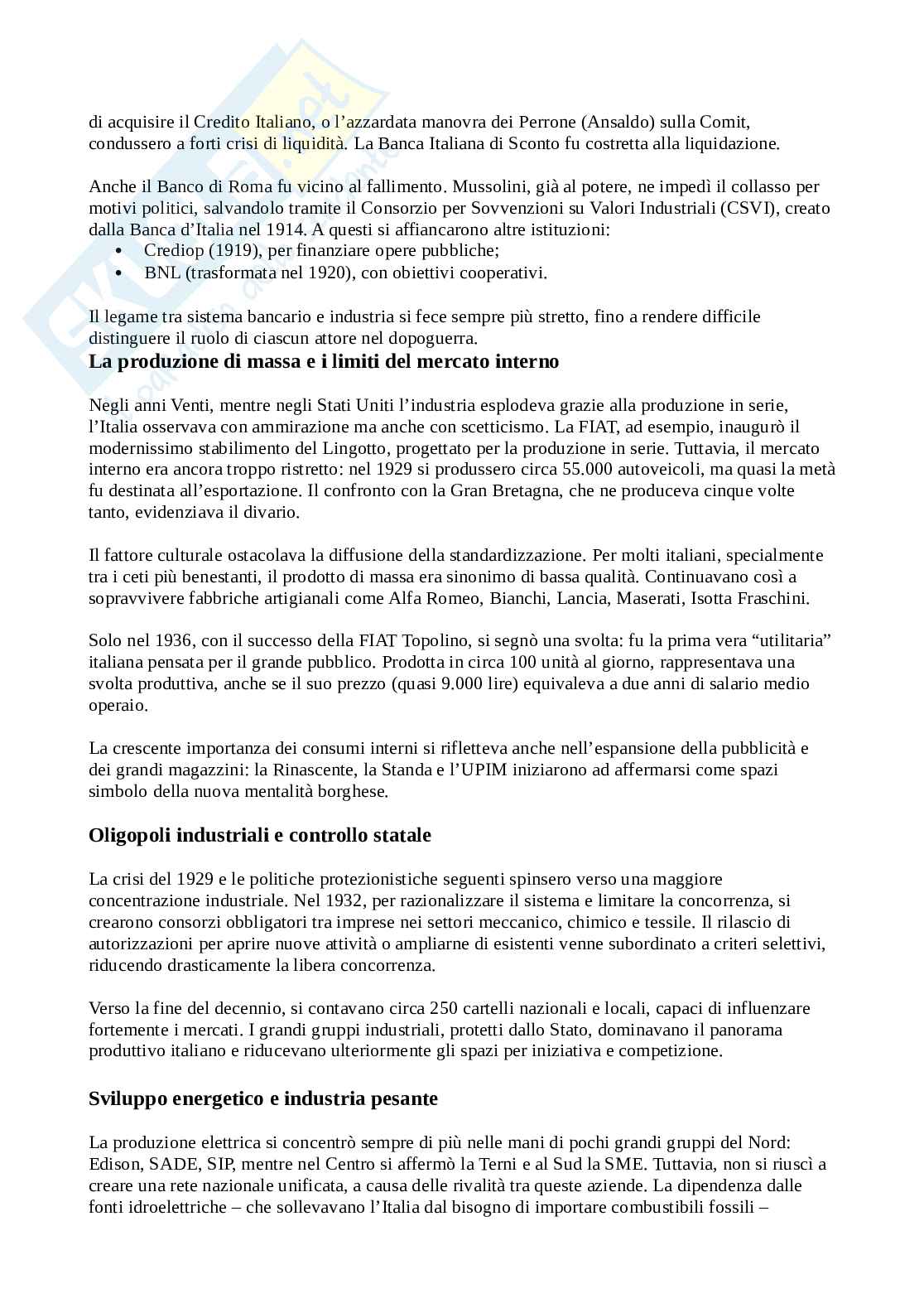 Riassunto esame Storia economica, Prof. Fumi Gianpiero, libro consigliato Ombre e luci, Della valentina Pag. 16