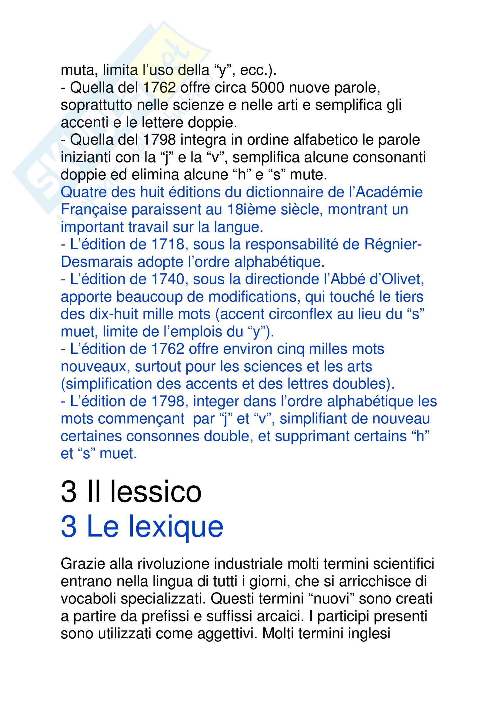 Riassunto esame Lingua e traduzione francese, prof. Corona Pag. 26