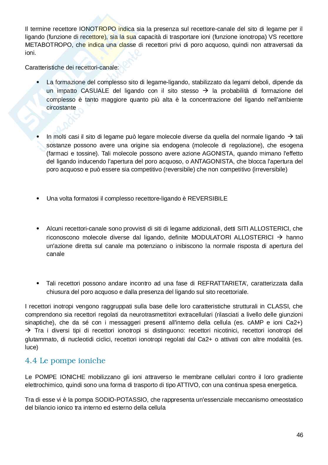 Appunti esame Biologia e fisiologia  Pag. 46
