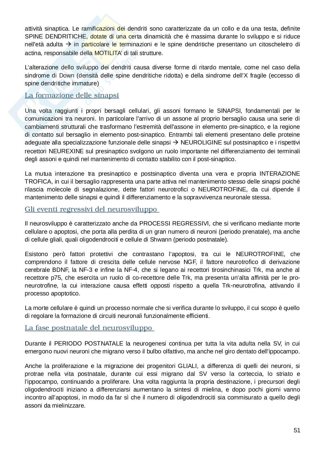 Appunti esame Biologia e fisiologia  Pag. 51