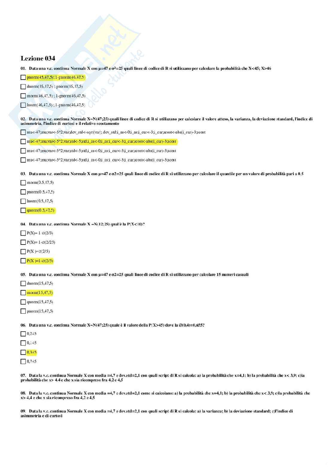Paniere Statistica Pag. 61