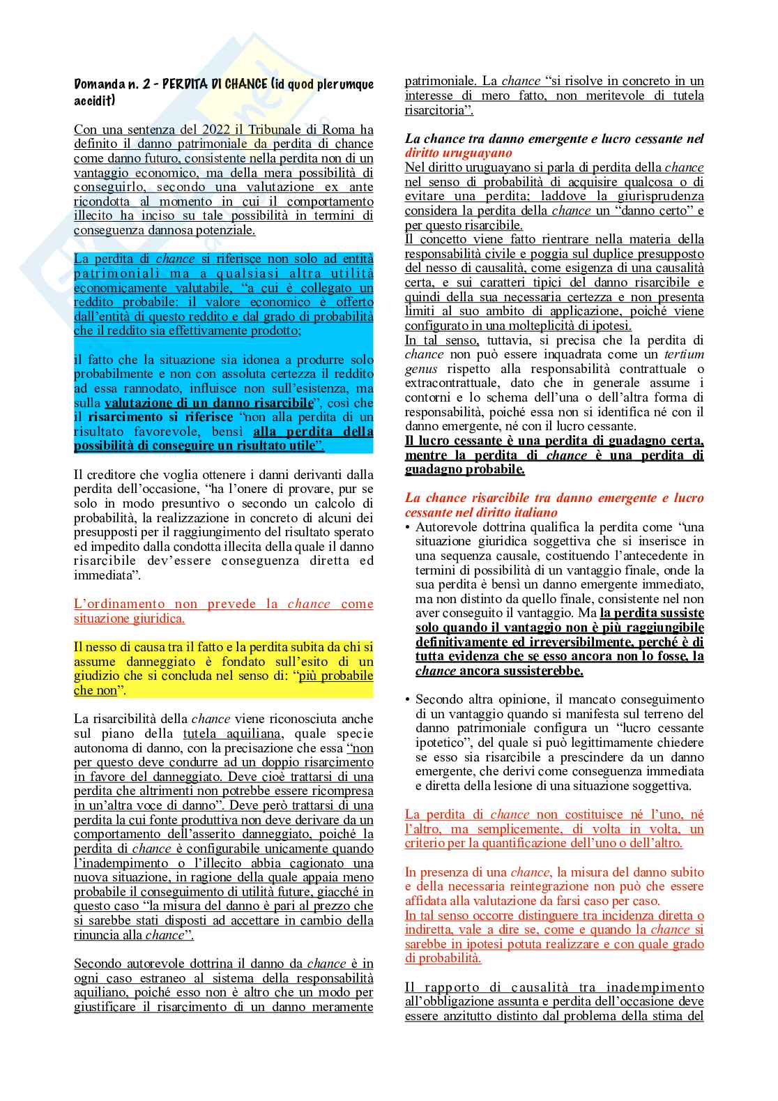 Domande d’esame con risposte complete di Diritto civile Pag. 2