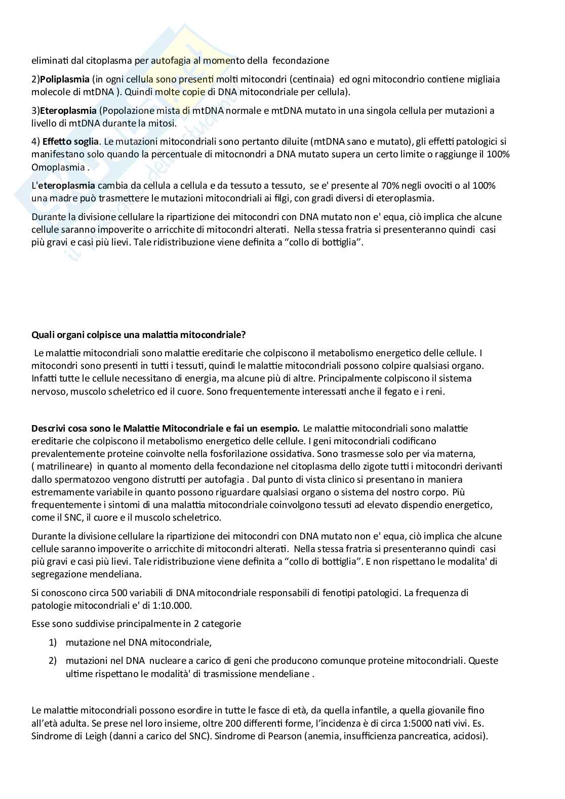 Domande aperte Genetica medica Pag. 31