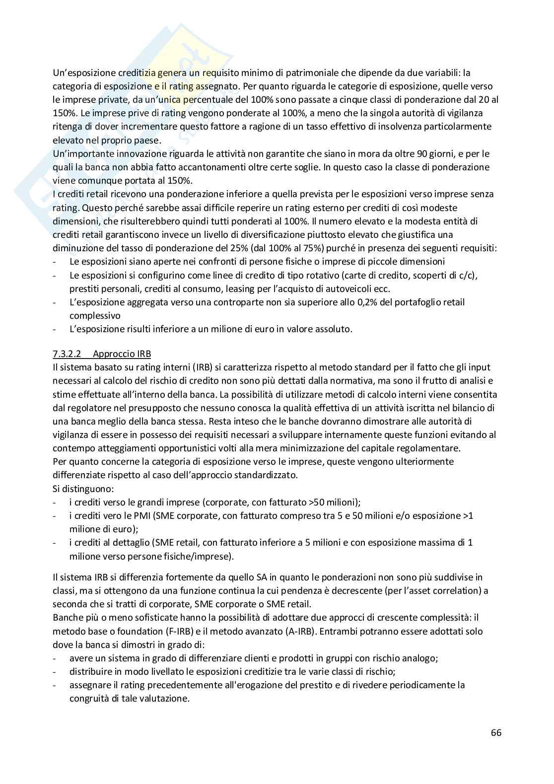 Banca e sistema finanziario - Riassunto Pag. 66
