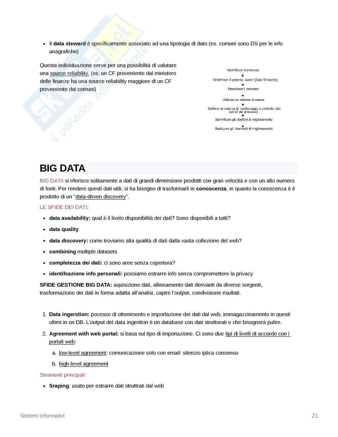 Appunti completi di Sistemi Informativi (modulo da 6 cfu) Pag. 21