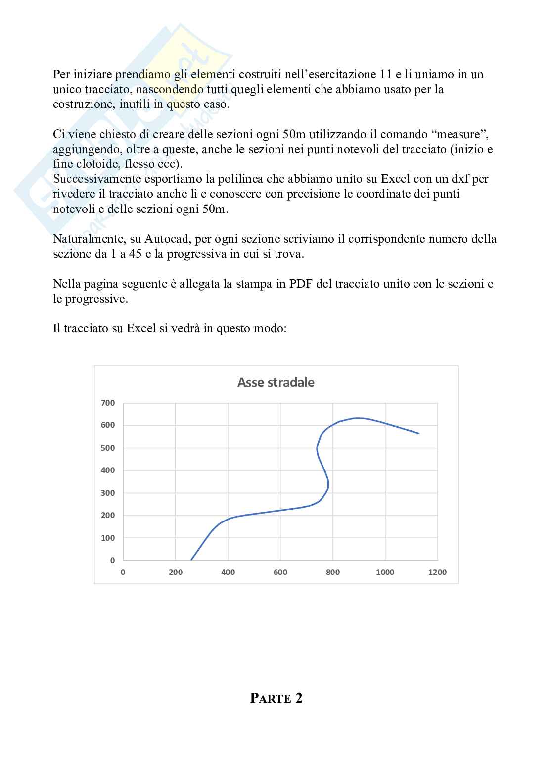 Esercitazione 13 Infrastrutture viarie Pag. 2