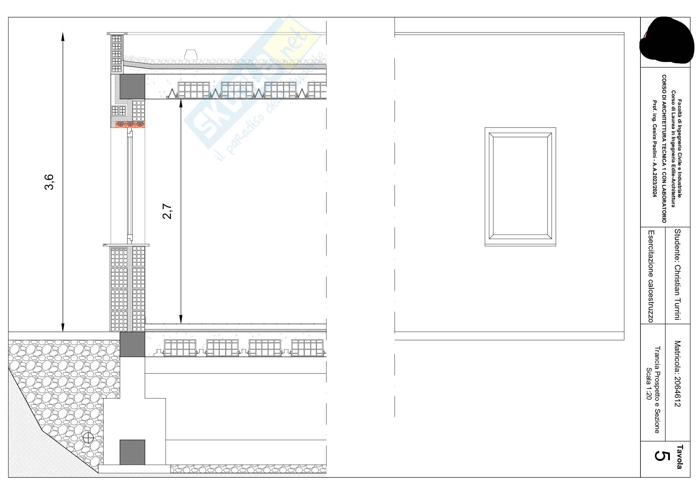 Esercitazioni Architettura tecnica I Pag. 11