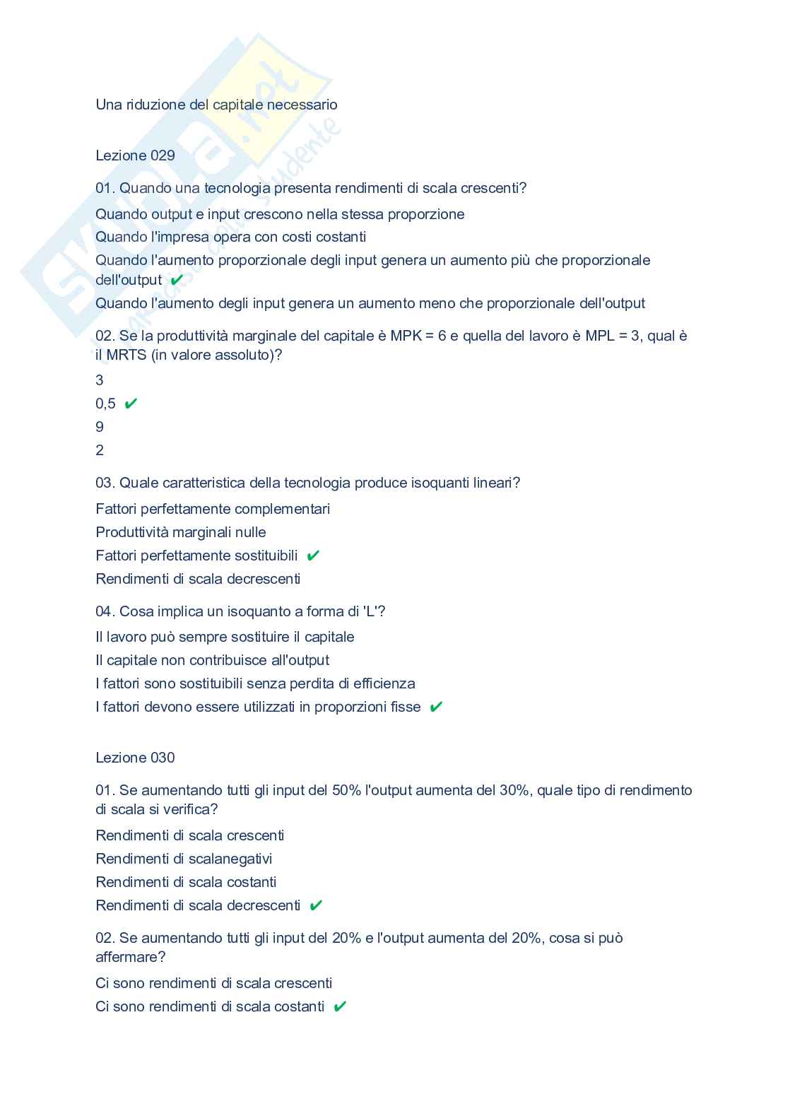 Paniere completo Microeconomia, 2026 Pag. 16