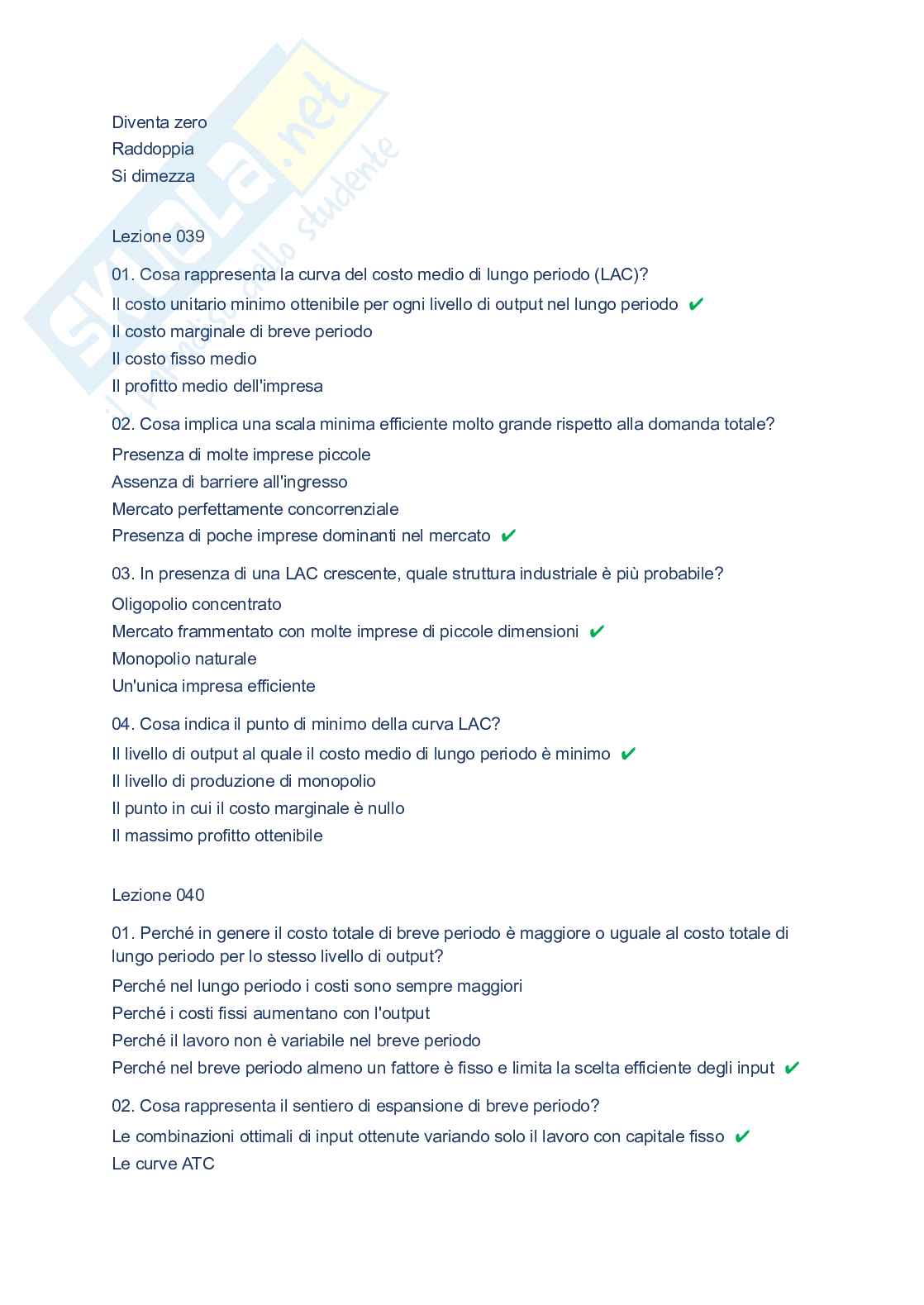 Paniere completo Microeconomia, 2026 Pag. 21