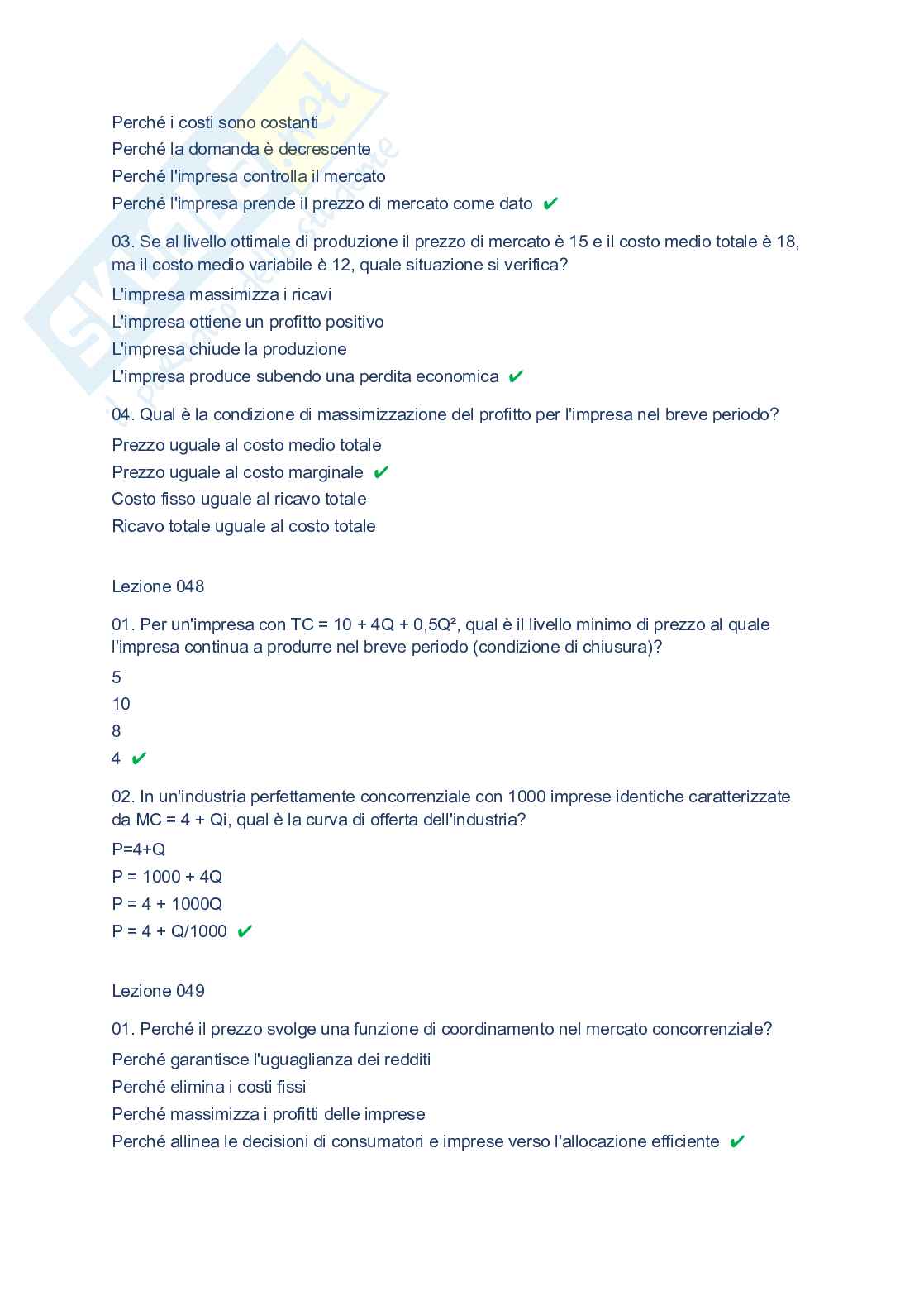 Paniere completo Microeconomia, 2026 Pag. 26