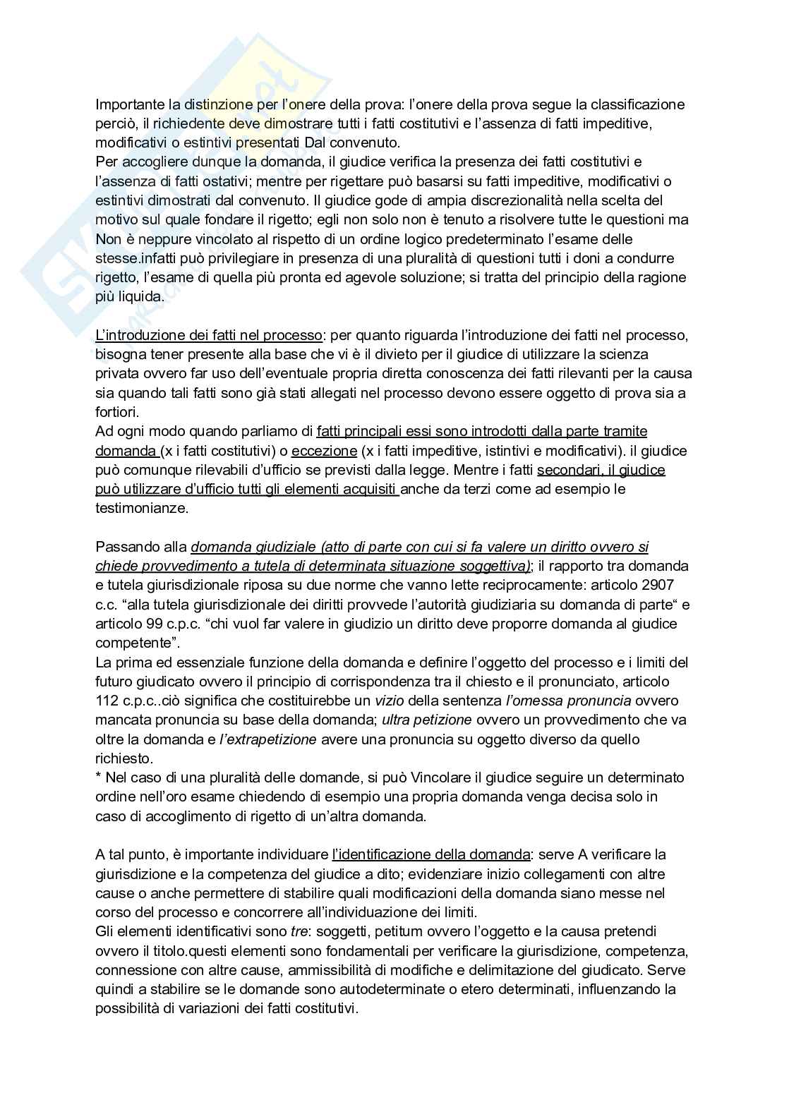 Riassunto esame Diritto processuale civile, Prof. Graziosi Andrea, libro consigliato Diritto processuale civile, Balena Pag. 11