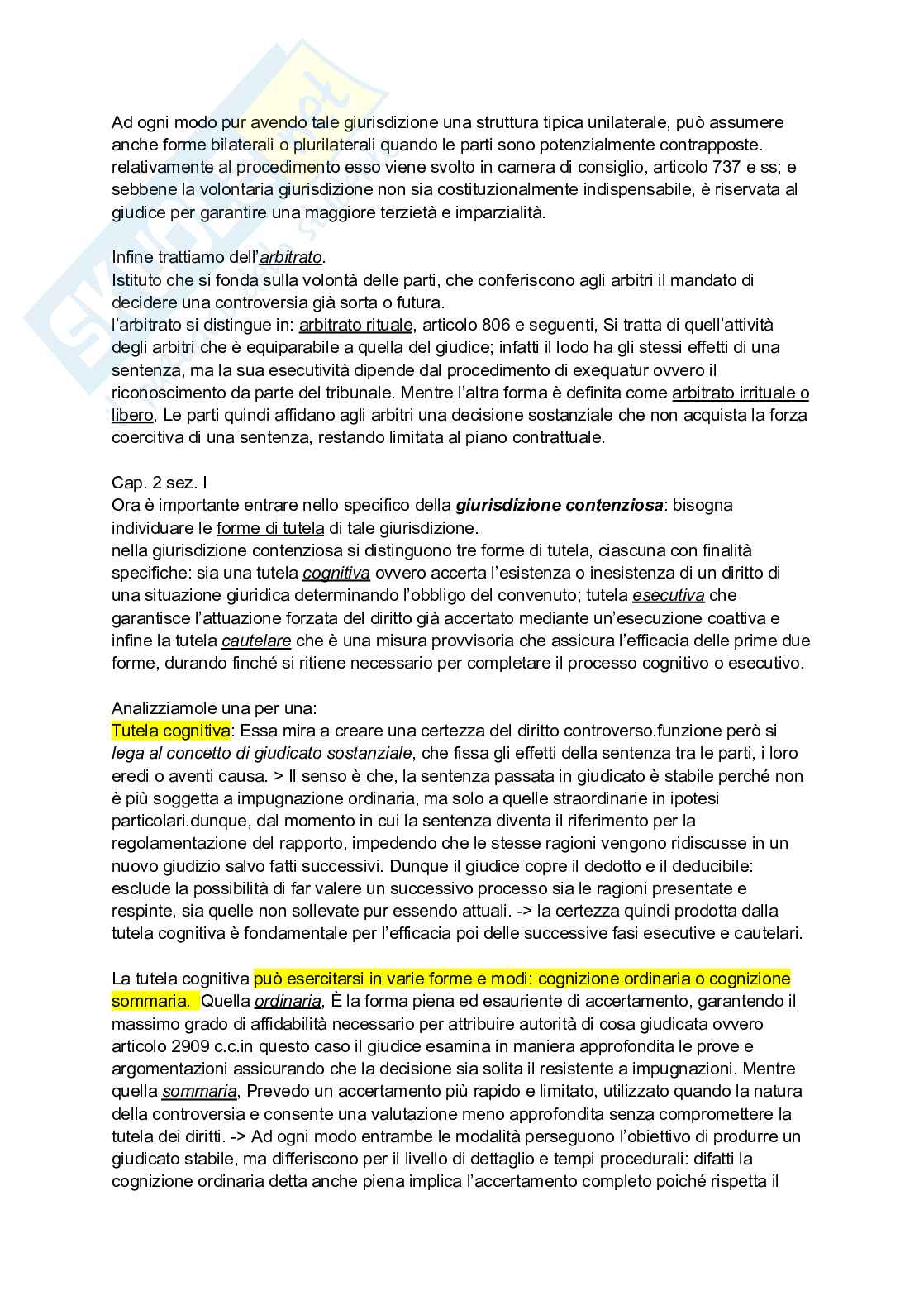 Riassunto esame Diritto processuale civile, Prof. Graziosi Andrea, libro consigliato Diritto processuale civile, Balena Pag. 2