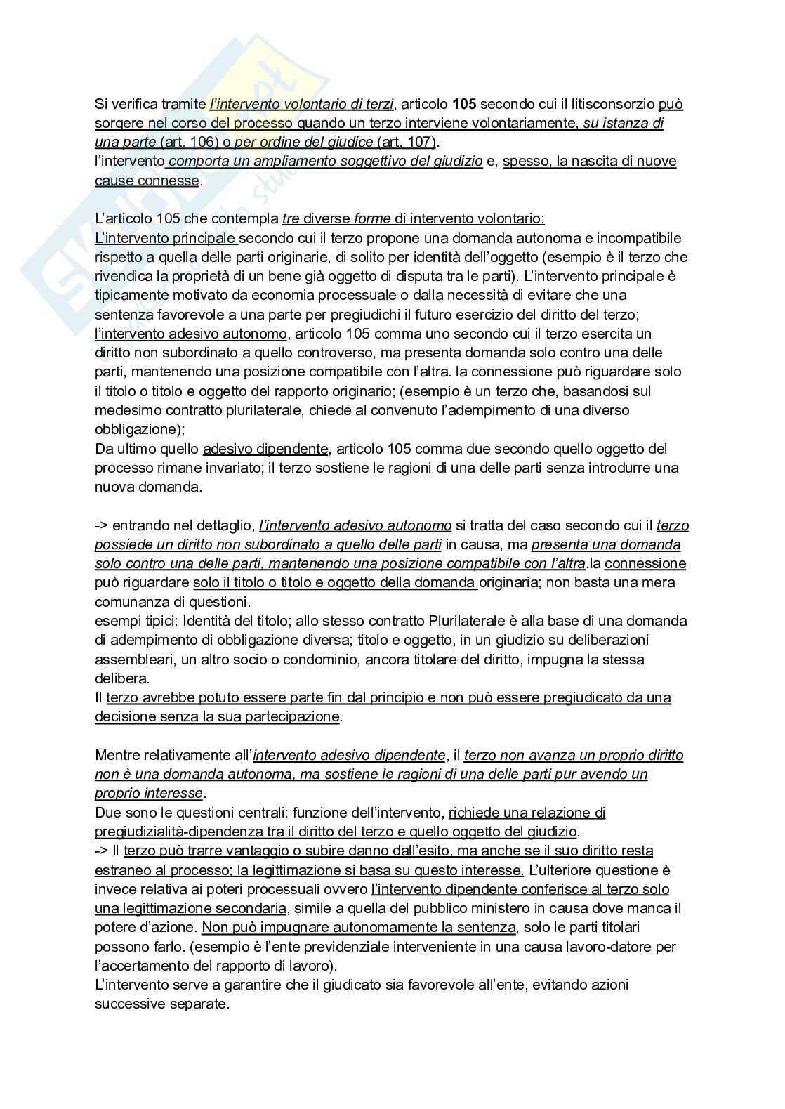 Riassunto esame Diritto processuale civile, Prof. Graziosi Andrea, libro consigliato Diritto processuale civile, Balena Pag. 36