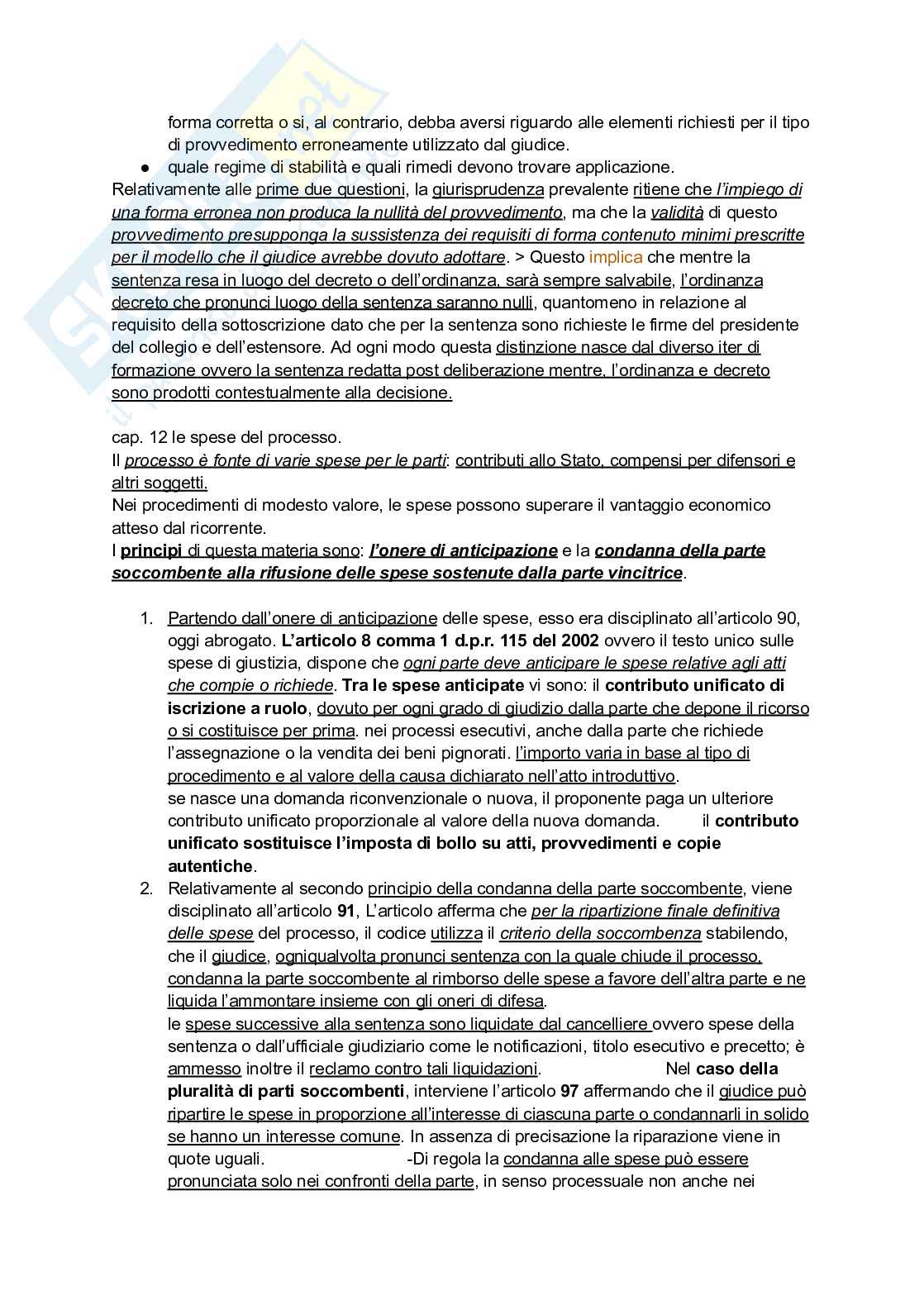 Riassunto esame Diritto processuale civile, Prof. Graziosi Andrea, libro consigliato Diritto processuale civile, Balena Pag. 51