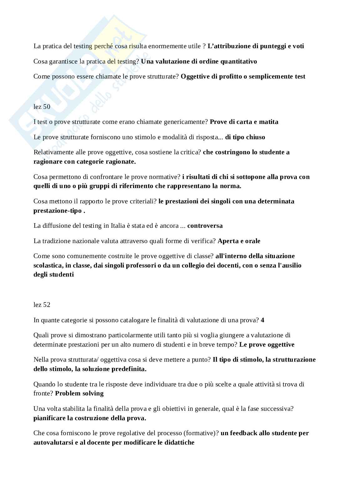 Pedagogia sperimentale  Pag. 11