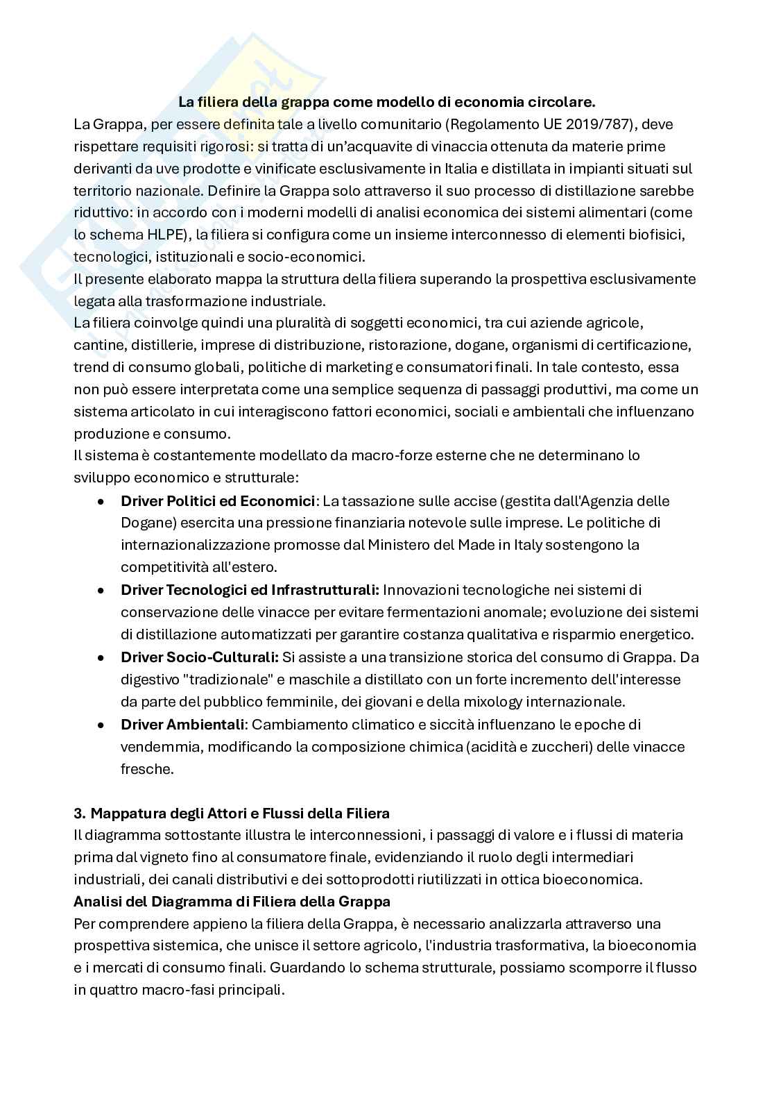 Filiera della grappa: modello di economia circolare Pag. 1