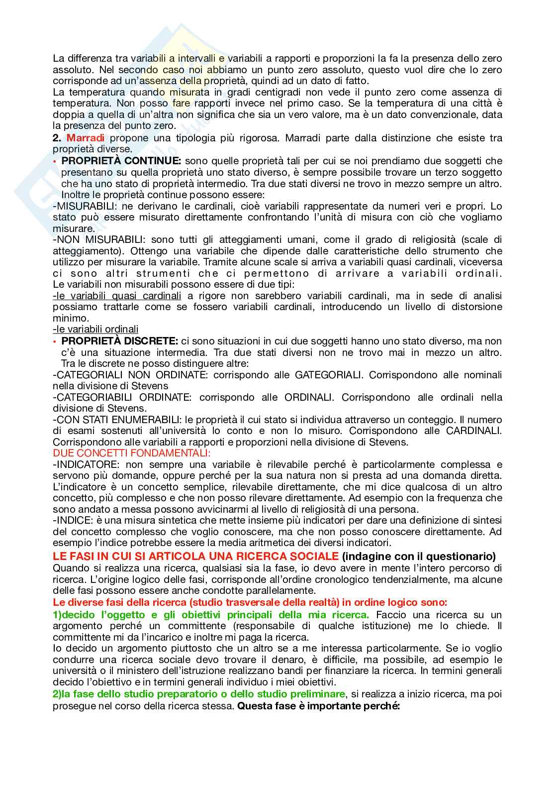 Metodi per la riceca sociale Pag. 6